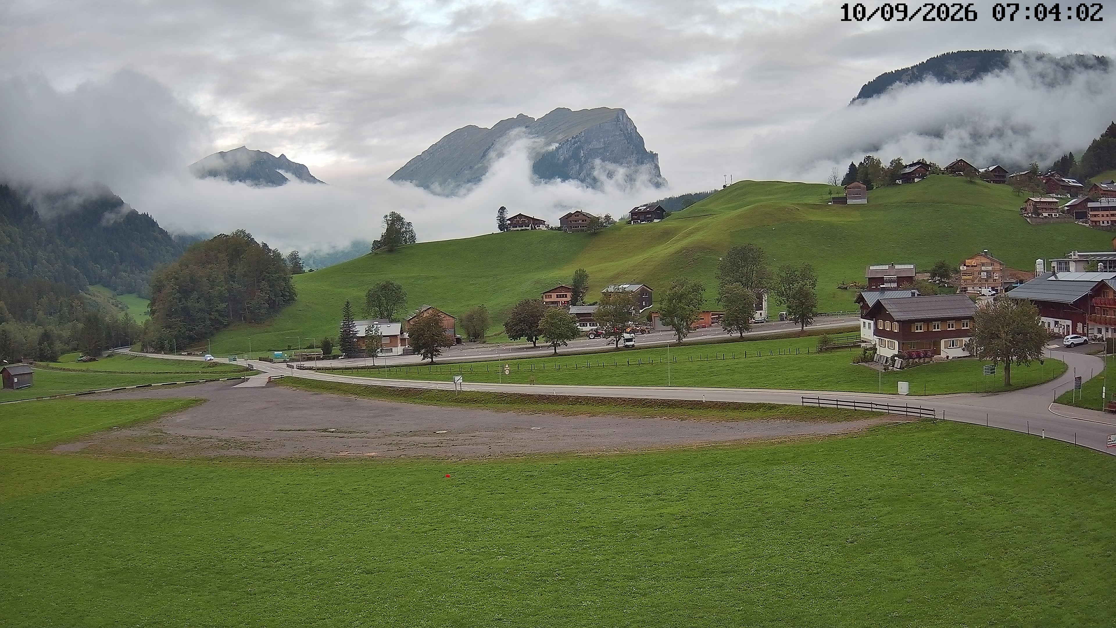 Archiv Foto Webcam Schoppernau: Ausblick Hotel Elisabeth