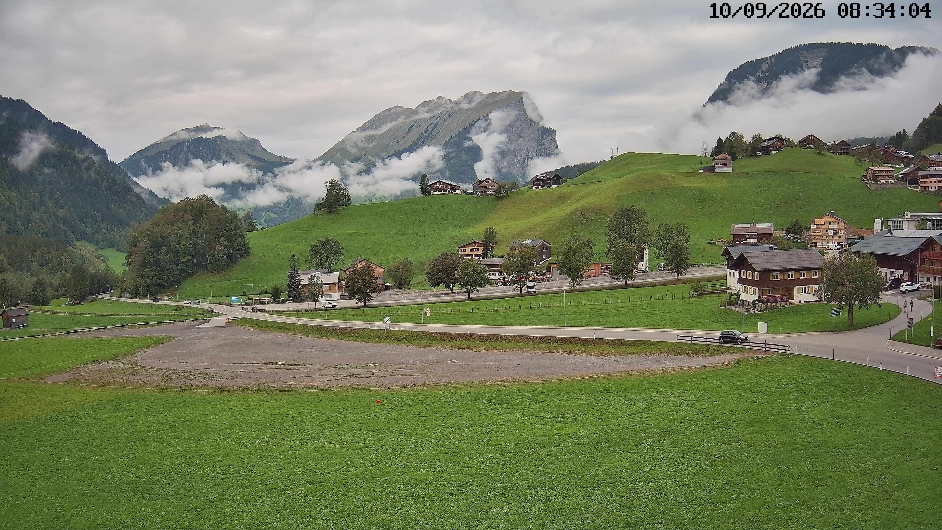 Archiv Foto Webcam Schoppernau: Ausblick Hotel Elisabeth