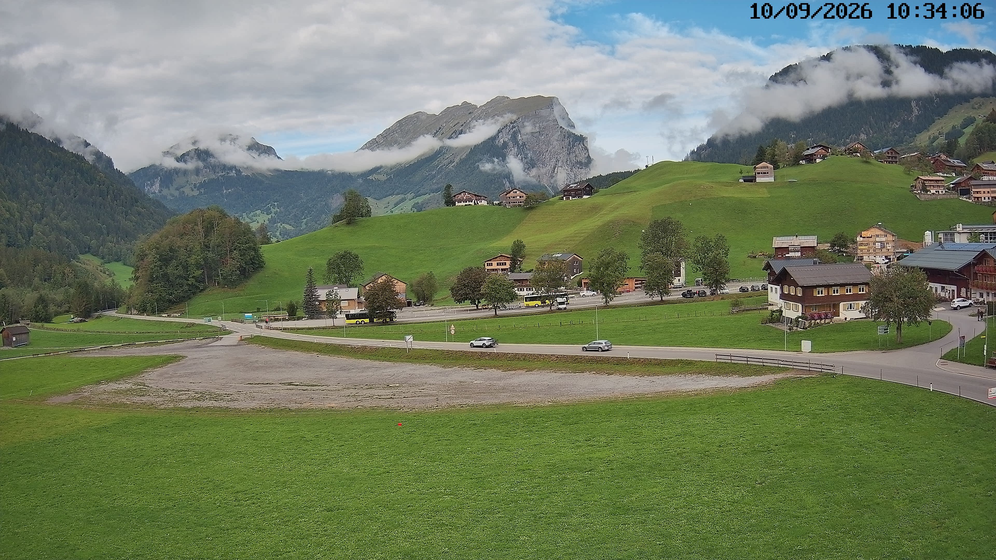 Archiv Foto Webcam Schoppernau: Ausblick Hotel Elisabeth