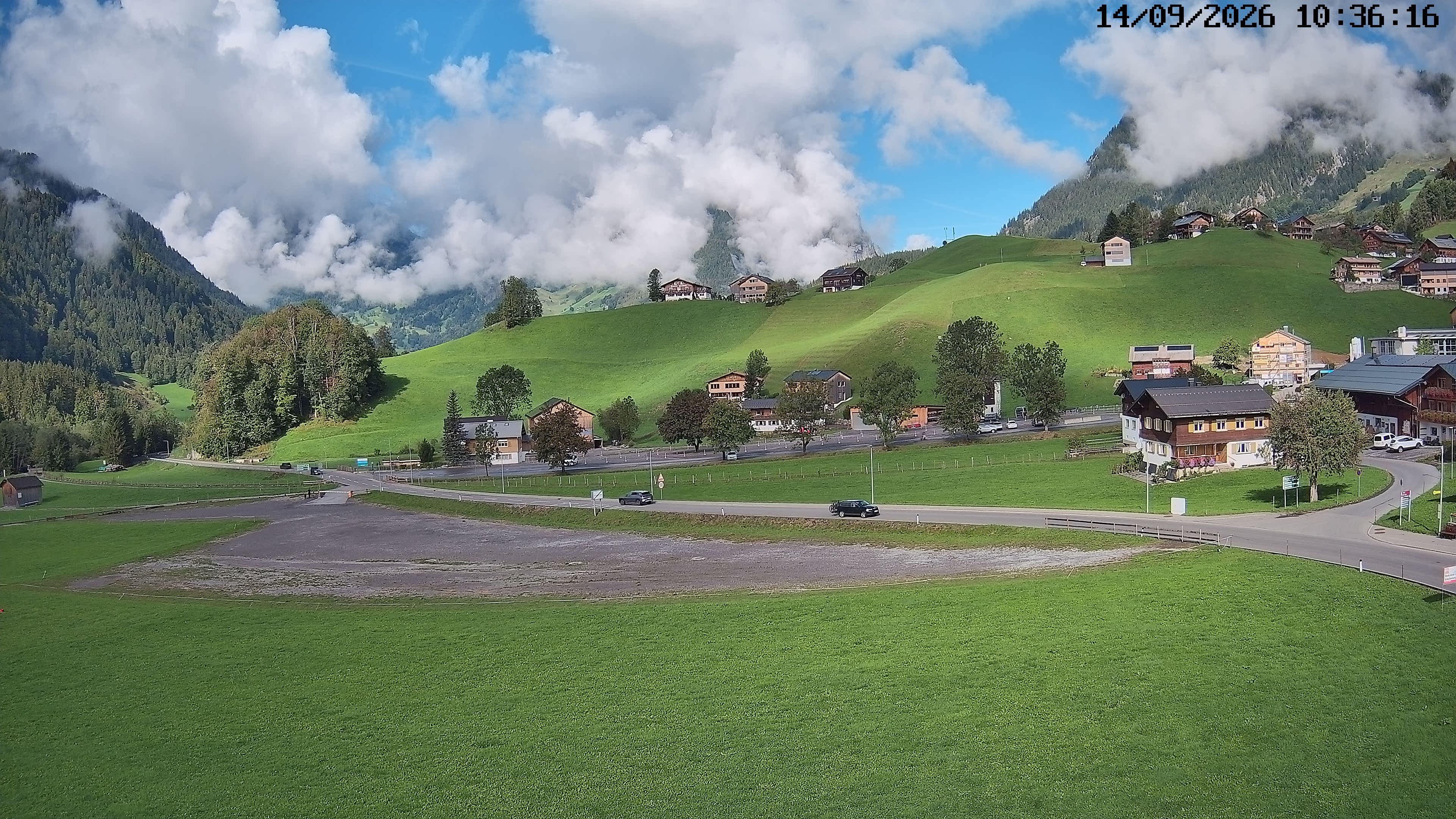 Archiv Foto Webcam Schoppernau: Ausblick Hotel Elisabeth