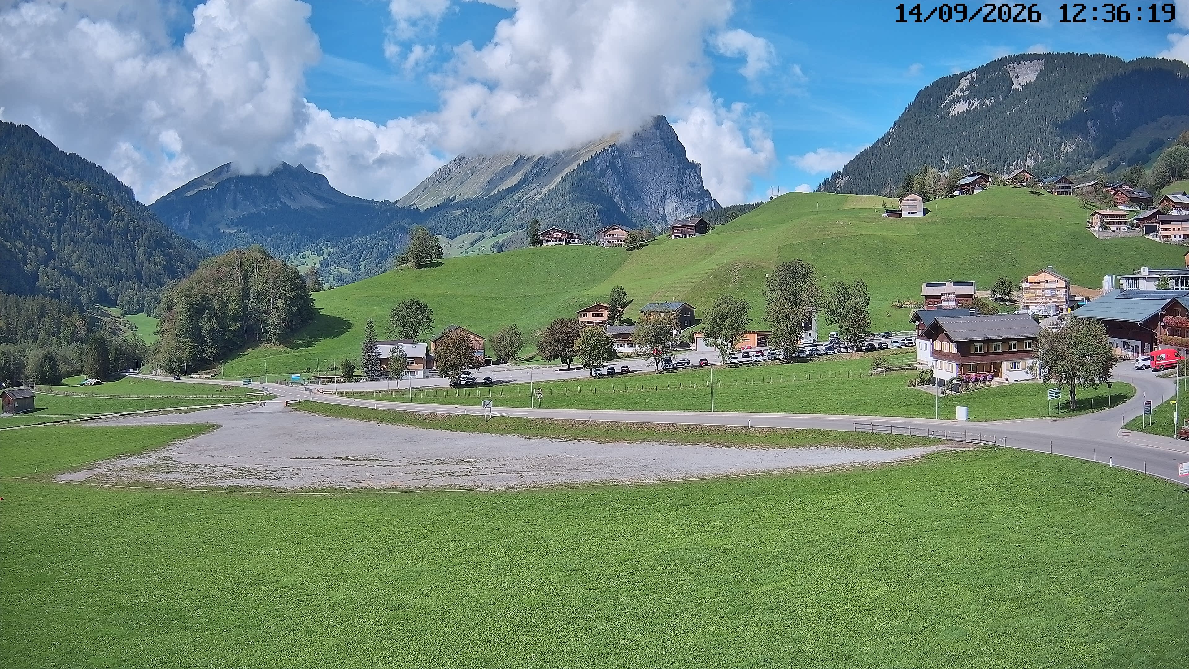Archiv Foto Webcam Schoppernau: Ausblick Hotel Elisabeth