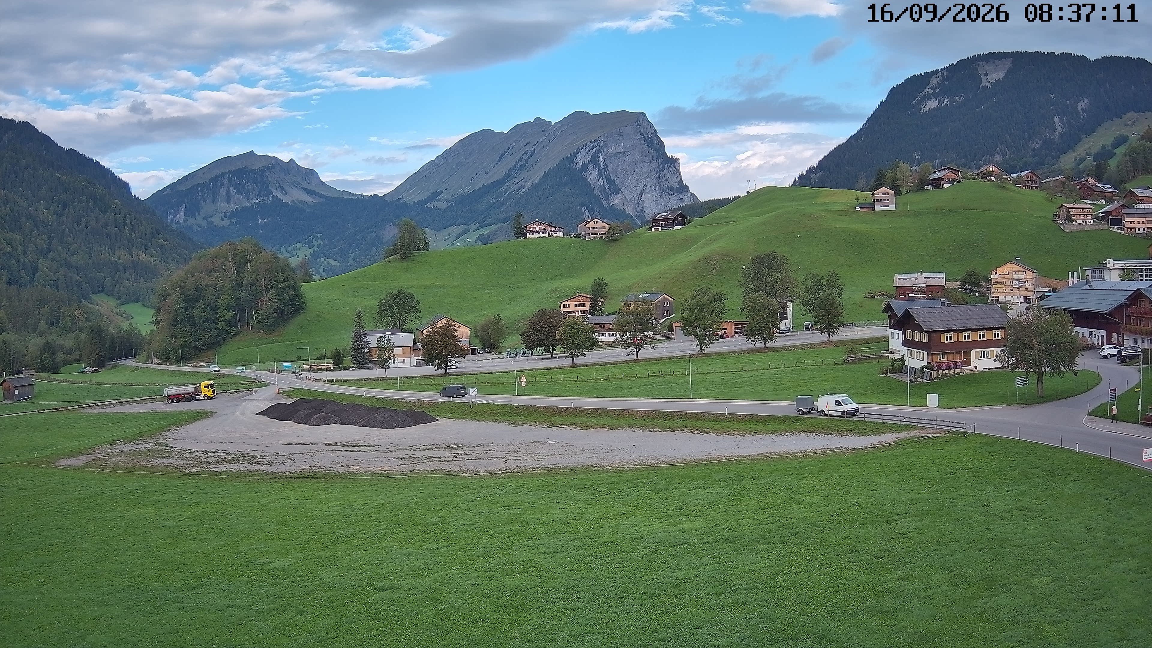 Archiv Foto Webcam Schoppernau: Ausblick Hotel Elisabeth