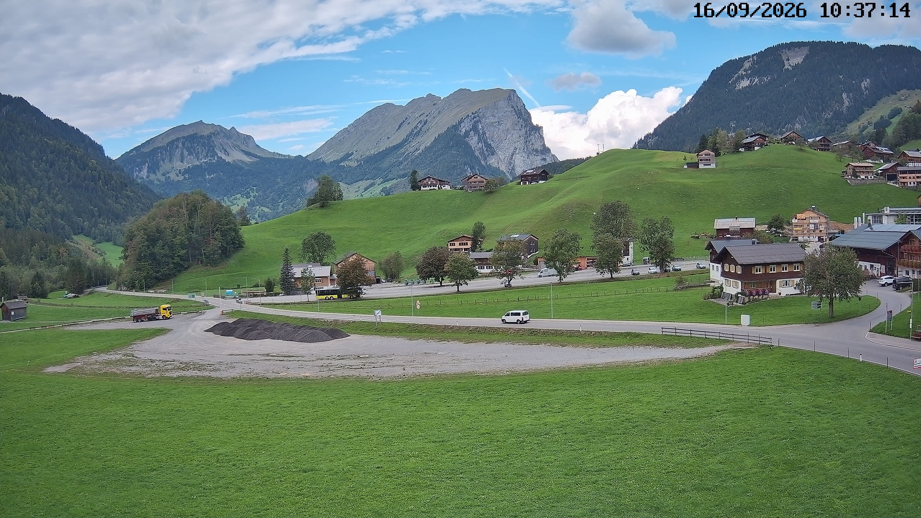 Archiv Foto Webcam Schoppernau: Ausblick Hotel Elisabeth