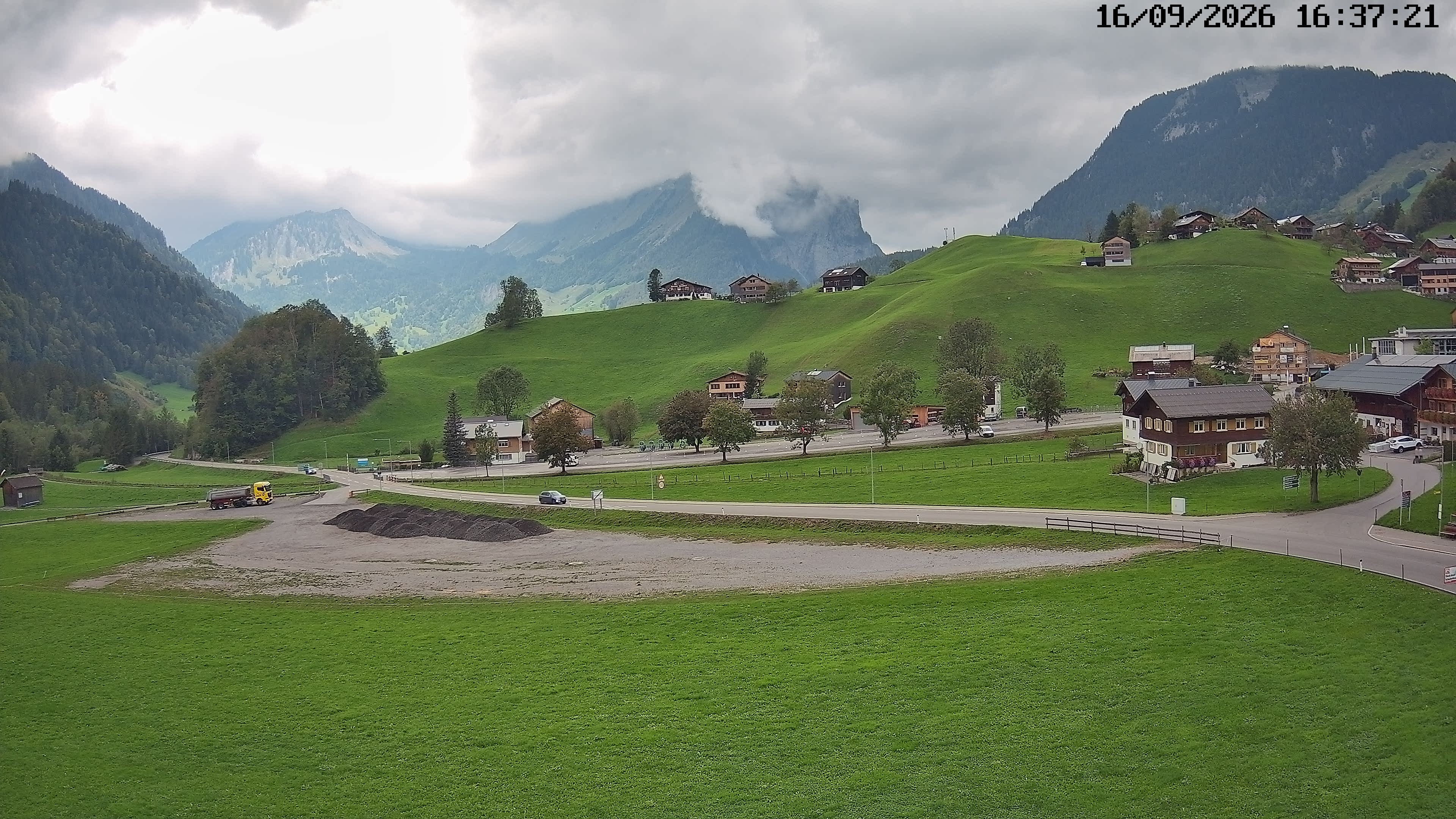 Archiv Foto Webcam Schoppernau: Ausblick Hotel Elisabeth