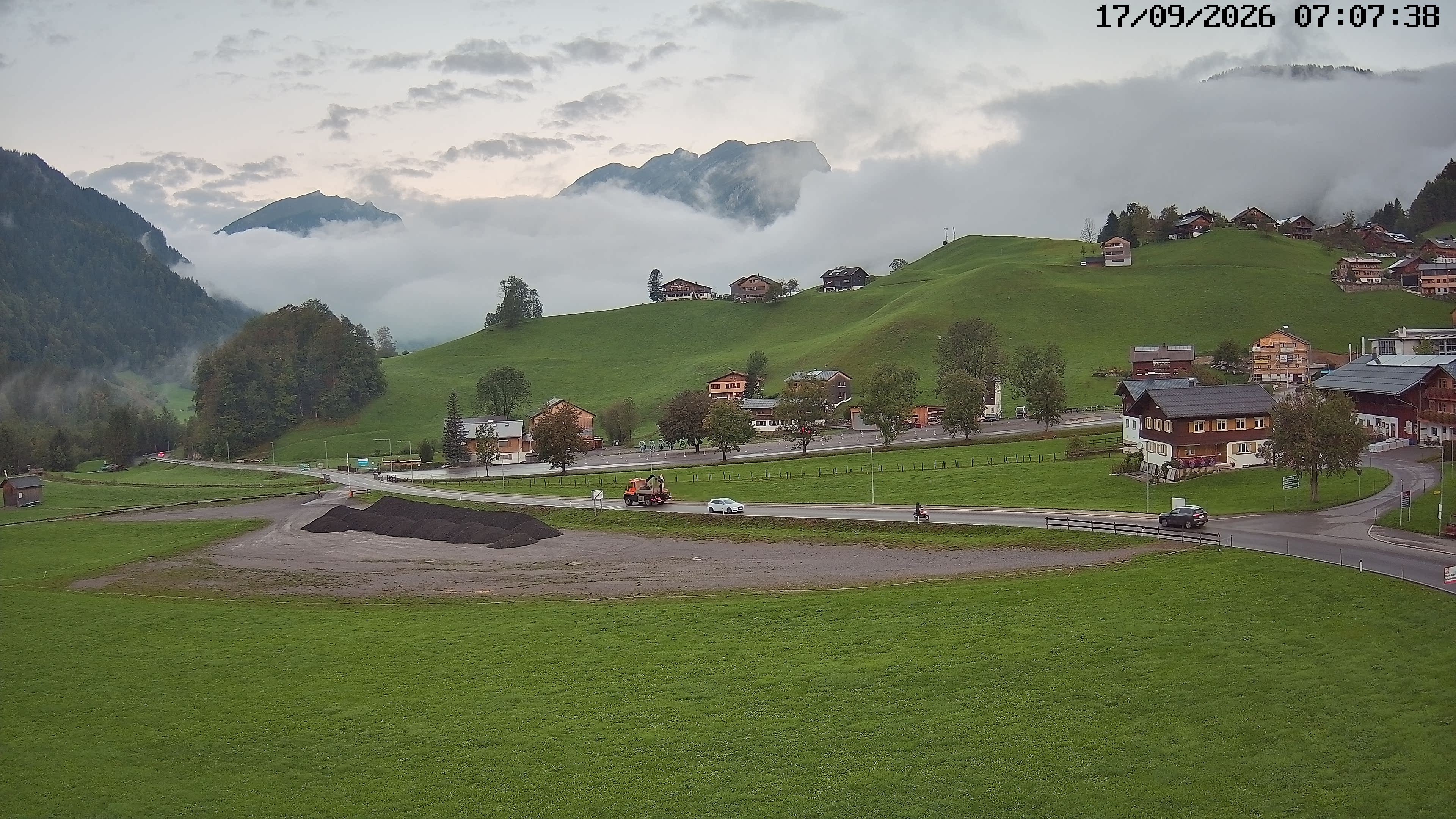 Archiv Foto Webcam Schoppernau: Ausblick Hotel Elisabeth