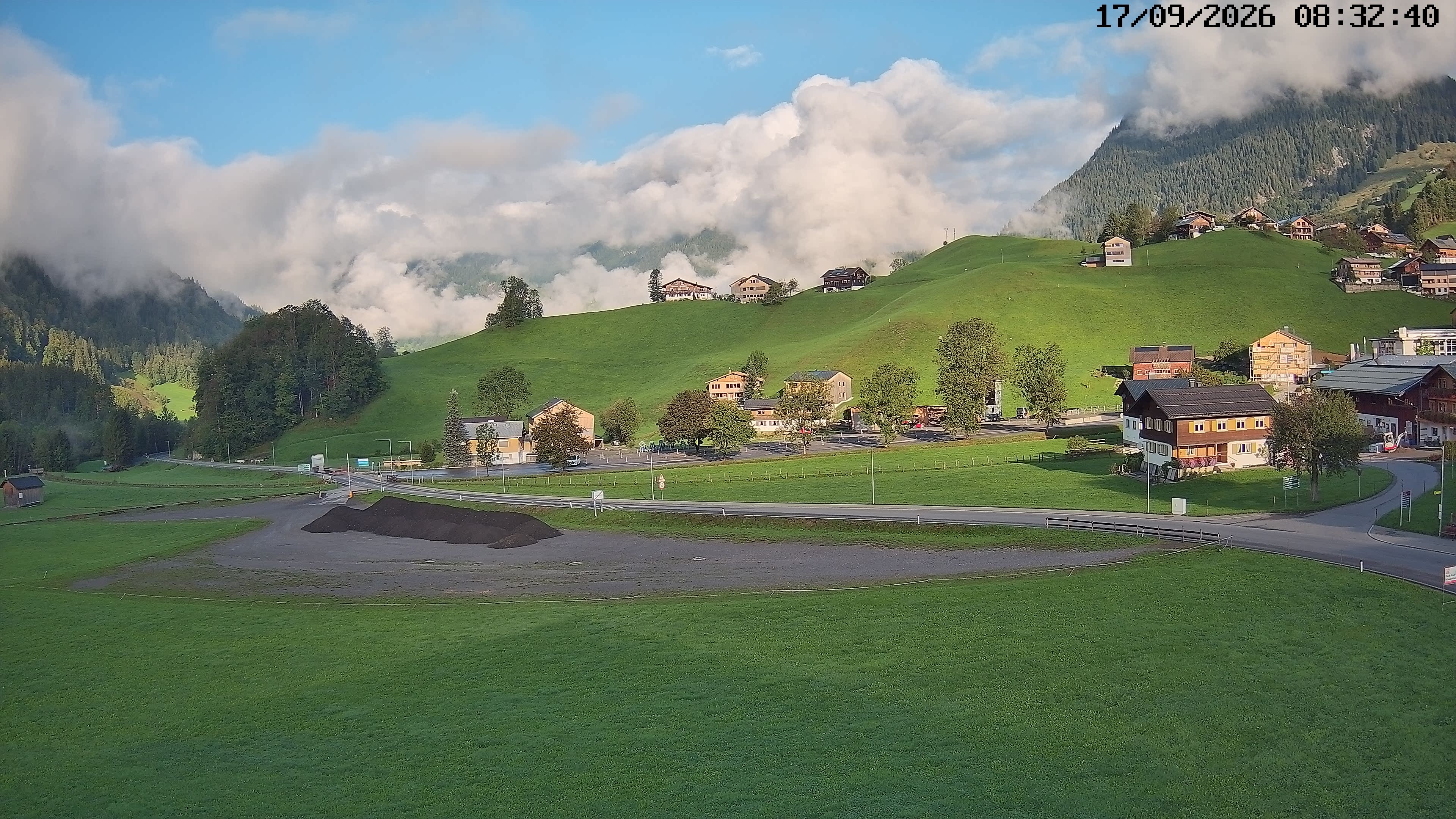 Archiv Foto Webcam Schoppernau: Ausblick Hotel Elisabeth