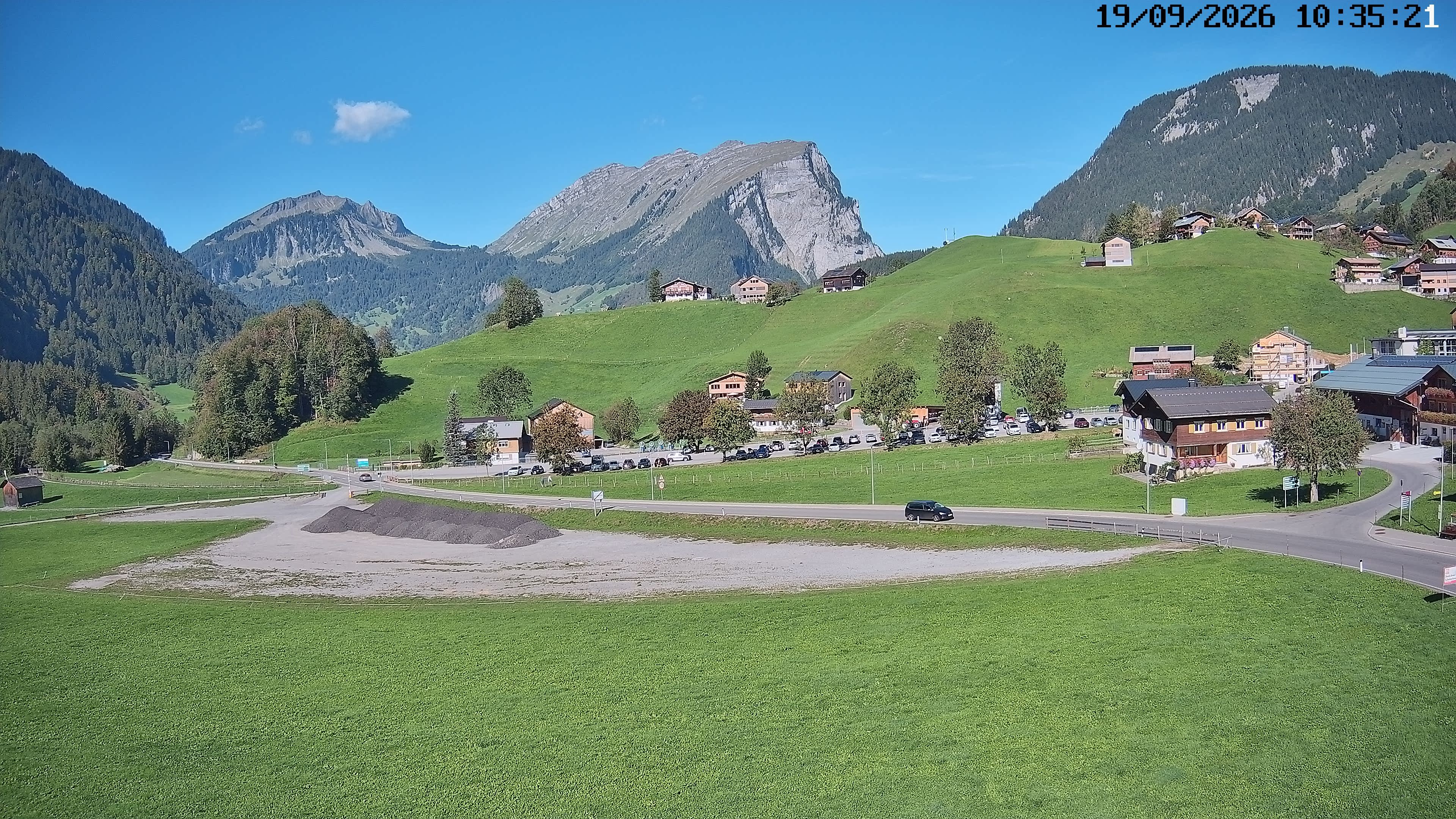 Archiv Foto Webcam Schoppernau: Ausblick Hotel Elisabeth