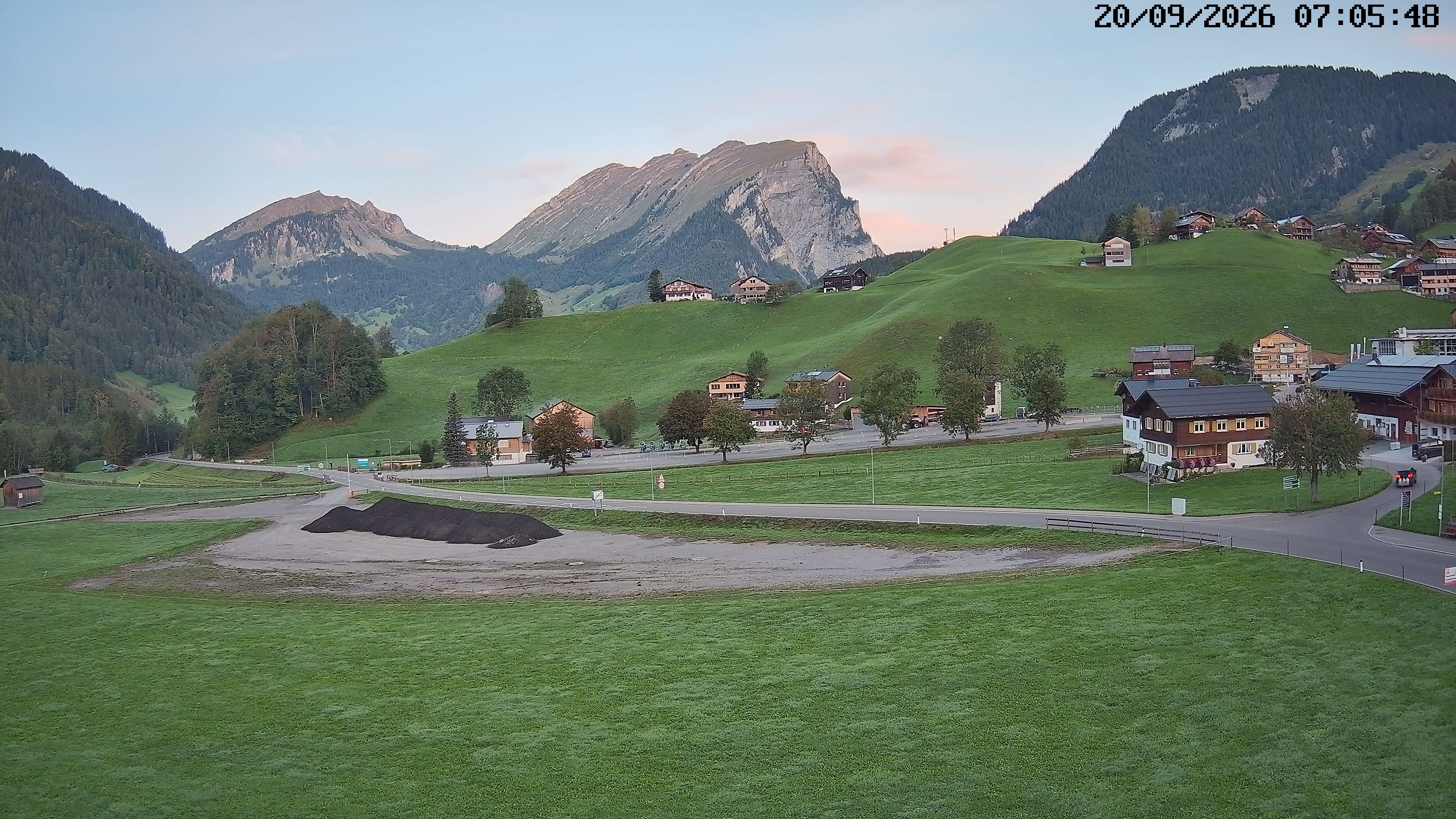 Archiv Foto Webcam Schoppernau: Ausblick Hotel Elisabeth