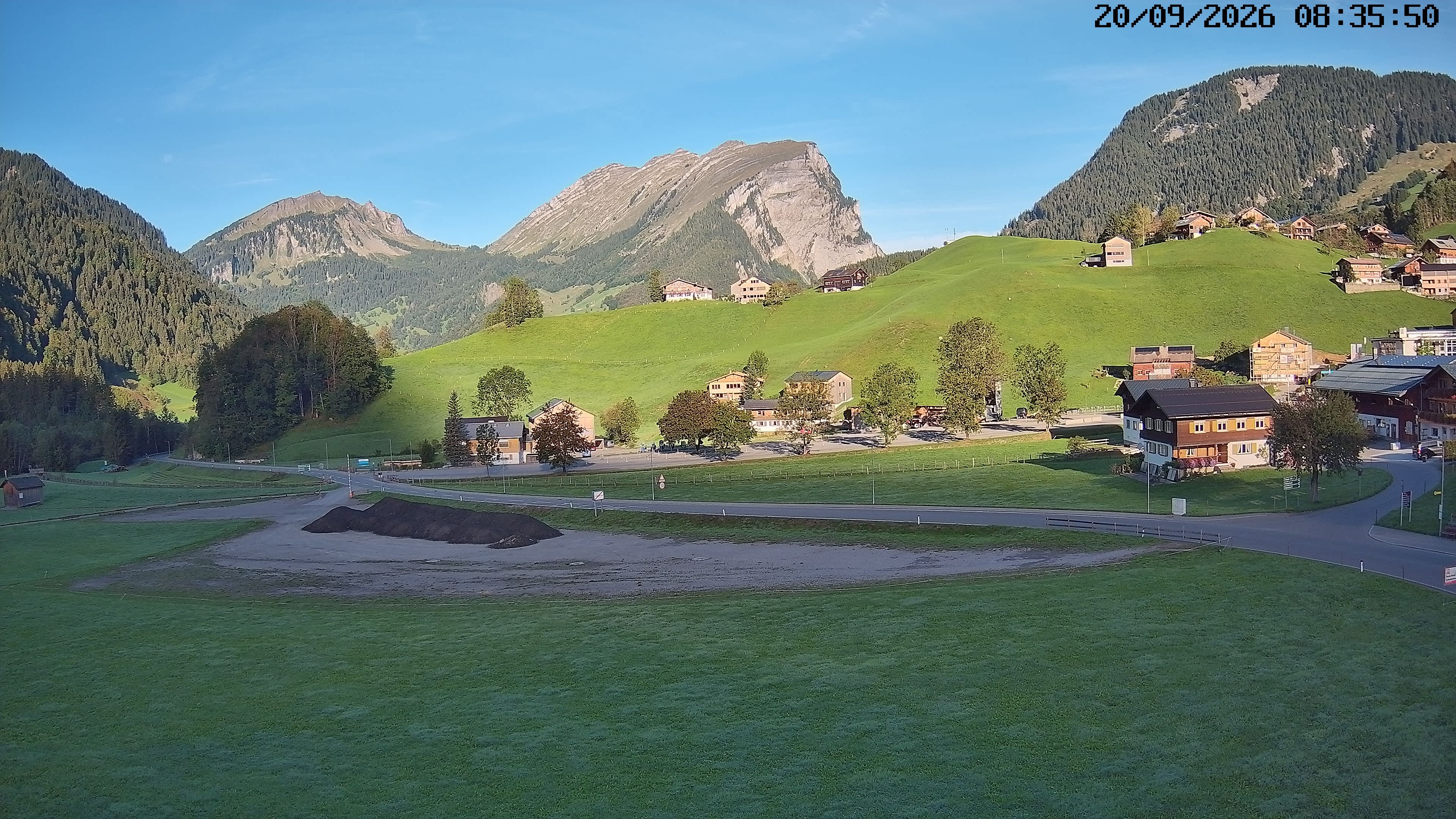 Archiv Foto Webcam Schoppernau: Ausblick Hotel Elisabeth