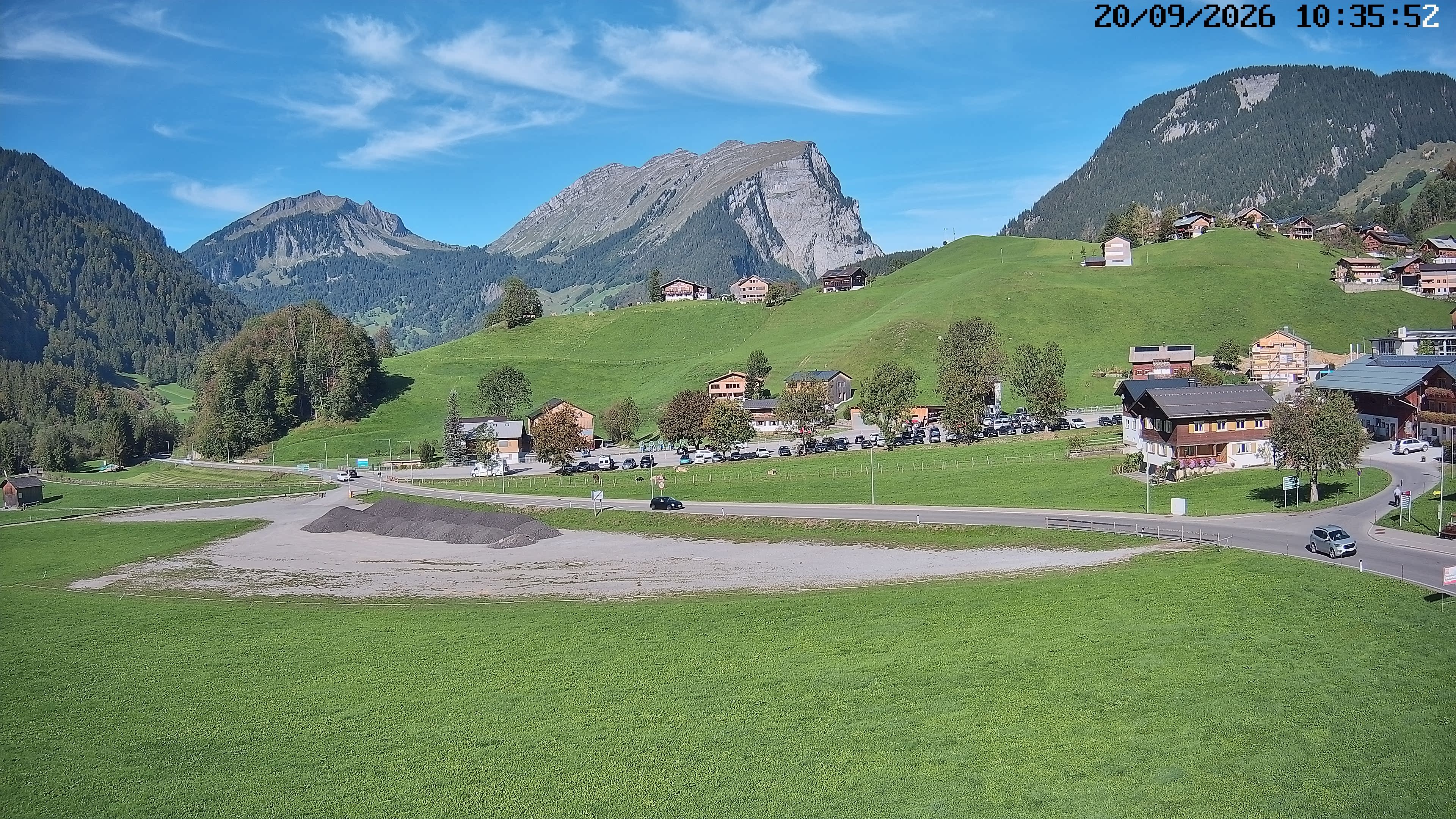 Archiv Foto Webcam Schoppernau: Ausblick Hotel Elisabeth