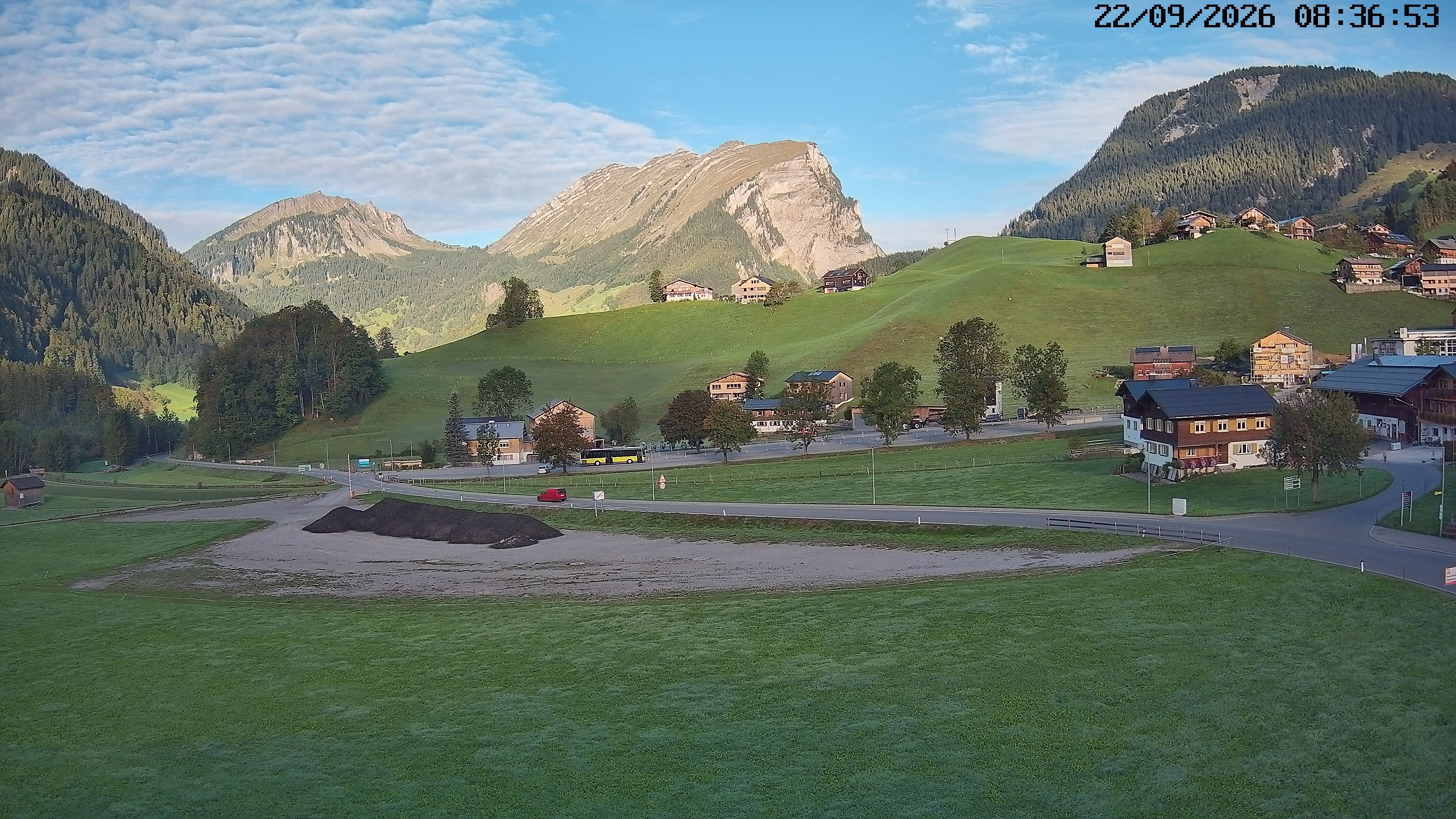 Archiv Foto Webcam Schoppernau: Ausblick Hotel Elisabeth