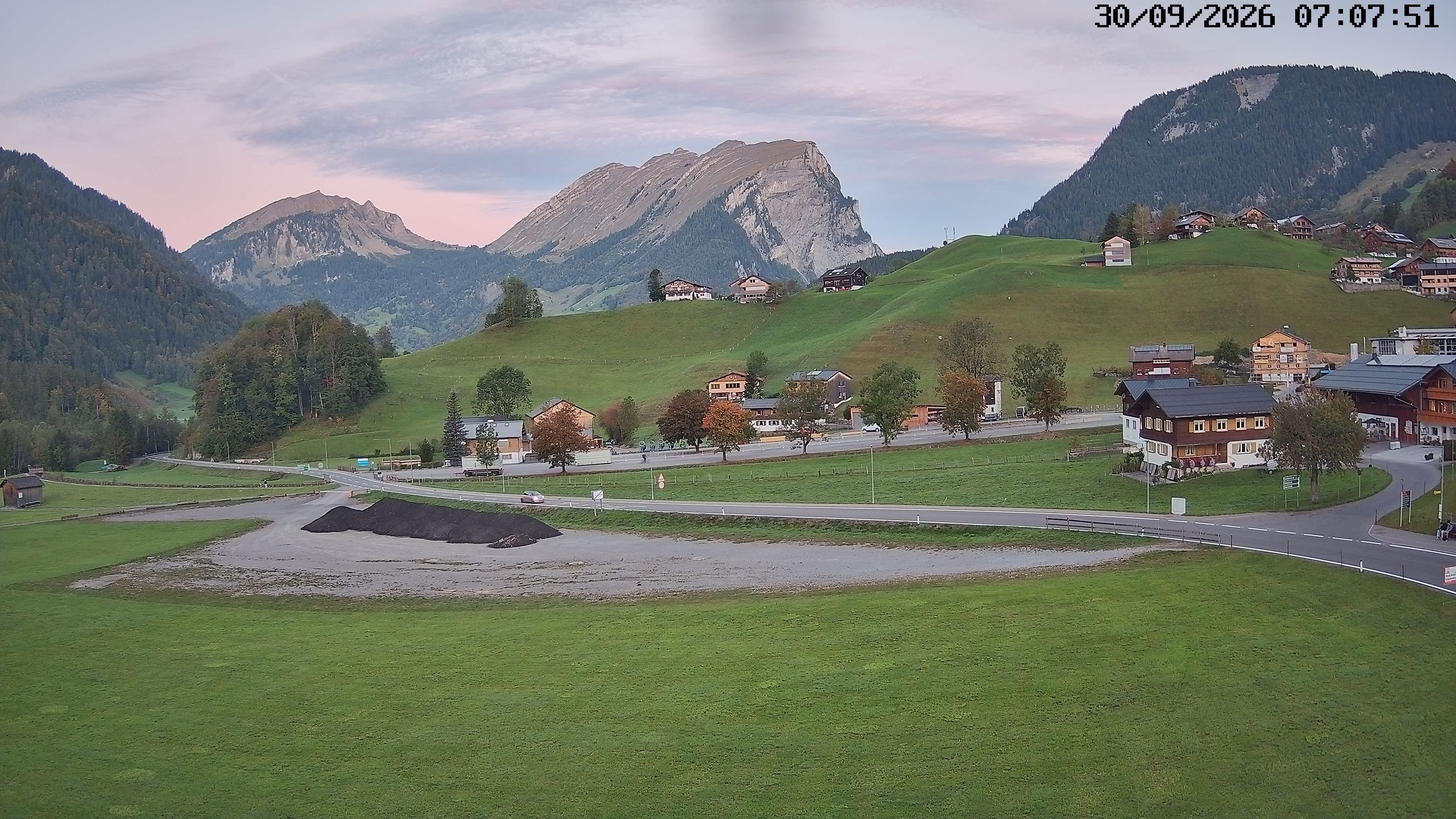 Archiv Foto Webcam Schoppernau: Ausblick Hotel Elisabeth