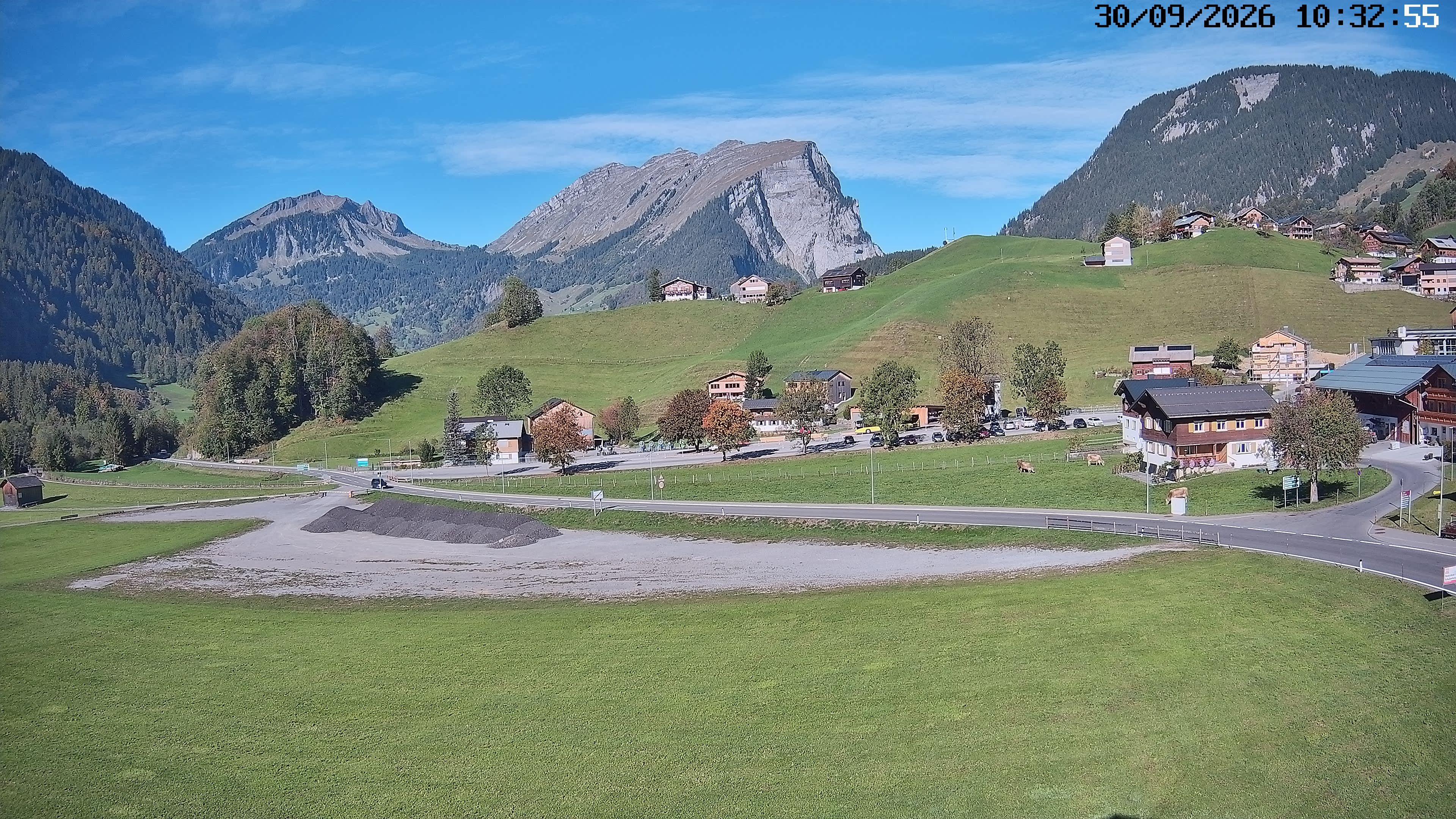 Archiv Foto Webcam Schoppernau: Ausblick Hotel Elisabeth