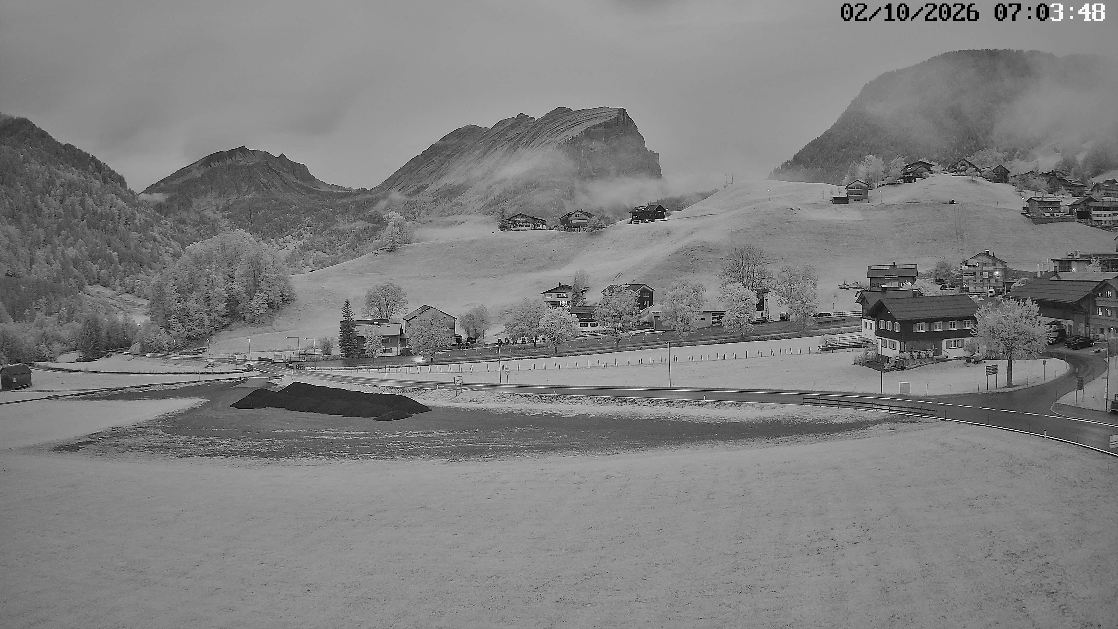 Archiv Foto Webcam Schoppernau: Ausblick Hotel Elisabeth