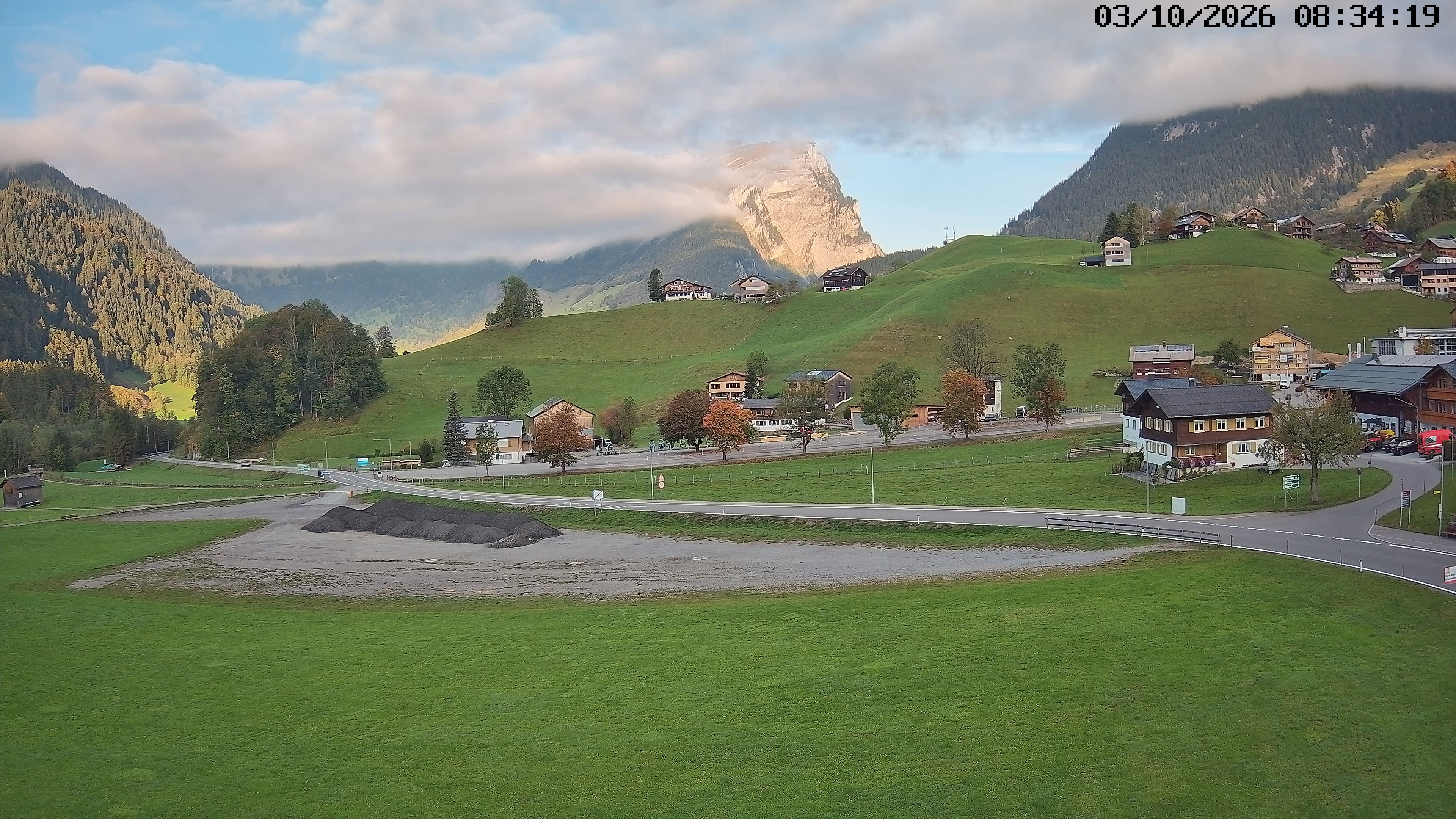 Archiv Foto Webcam Schoppernau: Ausblick Hotel Elisabeth