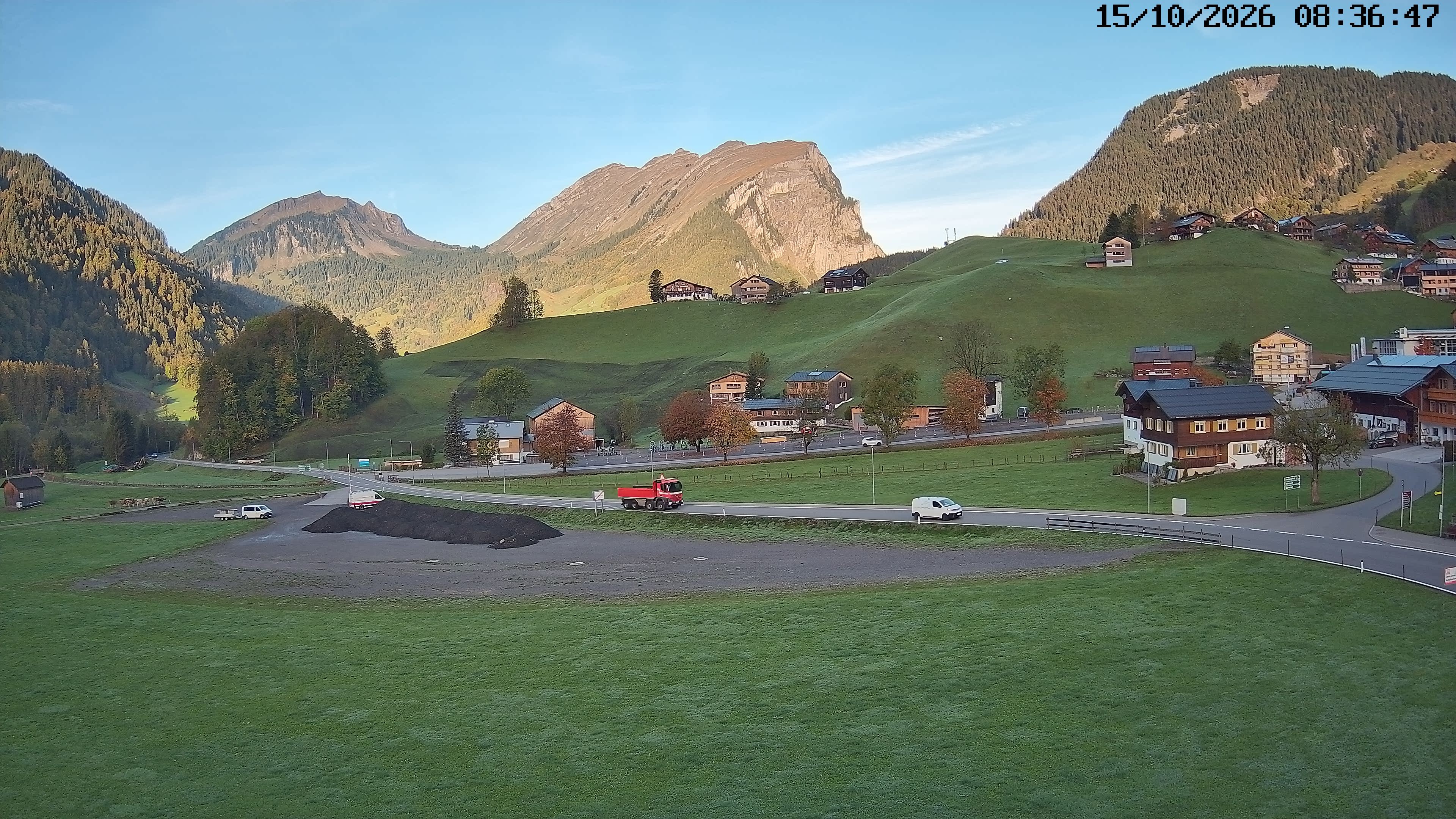 Archiv Foto Webcam Schoppernau: Ausblick Hotel Elisabeth