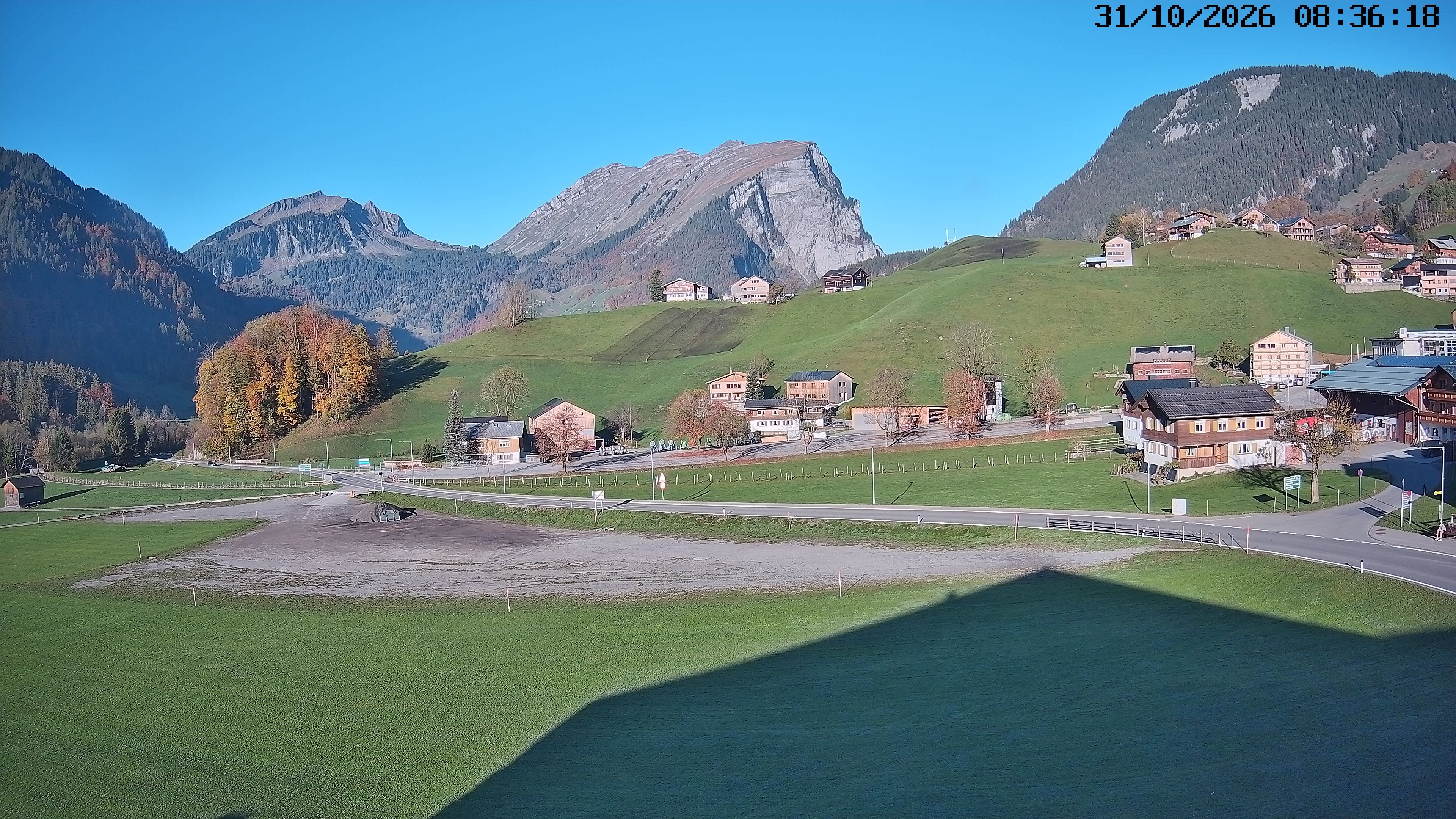 Archiv Foto Webcam Schoppernau: Ausblick Hotel Elisabeth