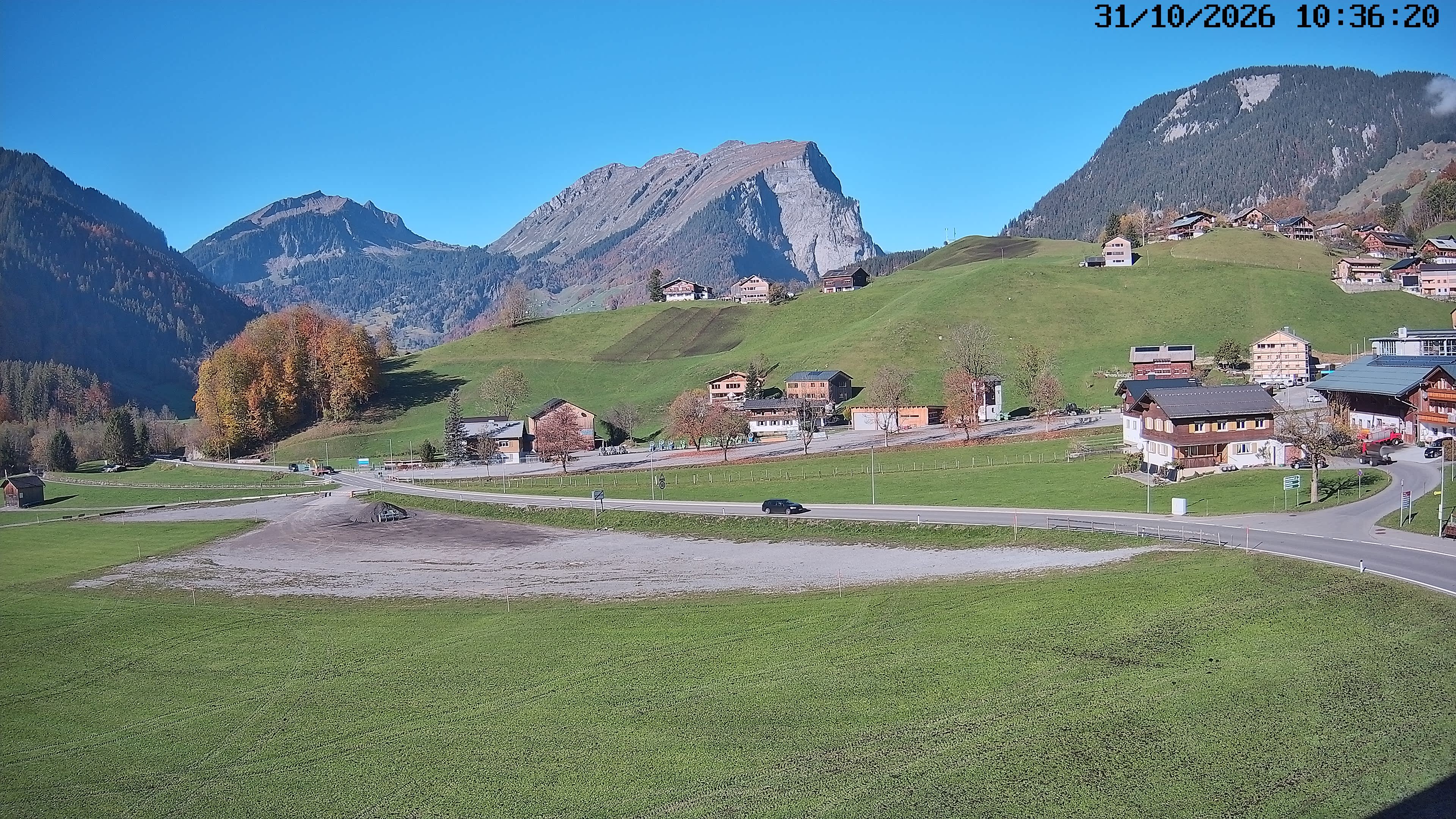 Archiv Foto Webcam Schoppernau: Ausblick Hotel Elisabeth
