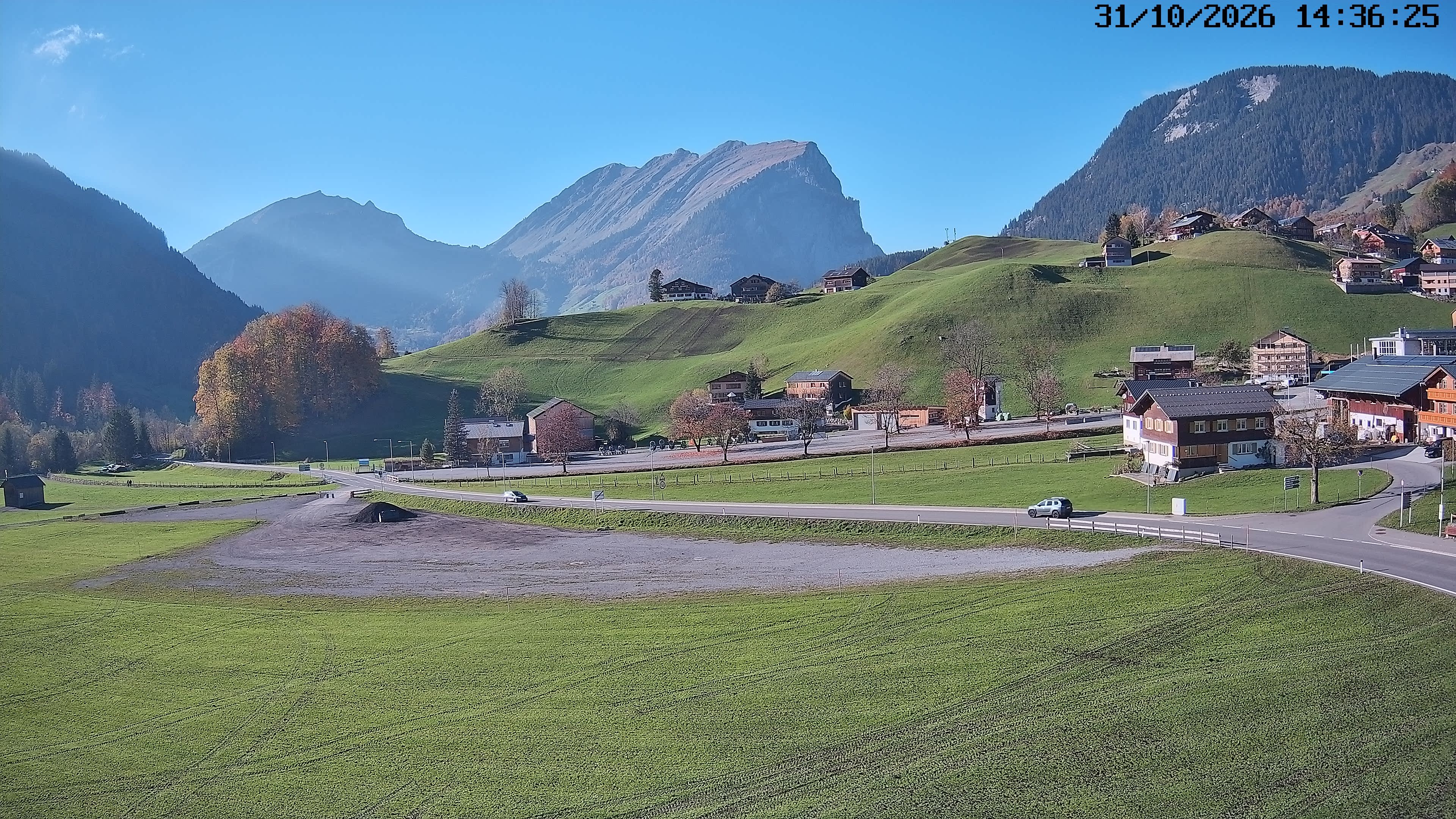 Archiv Foto Webcam Schoppernau: Ausblick Hotel Elisabeth