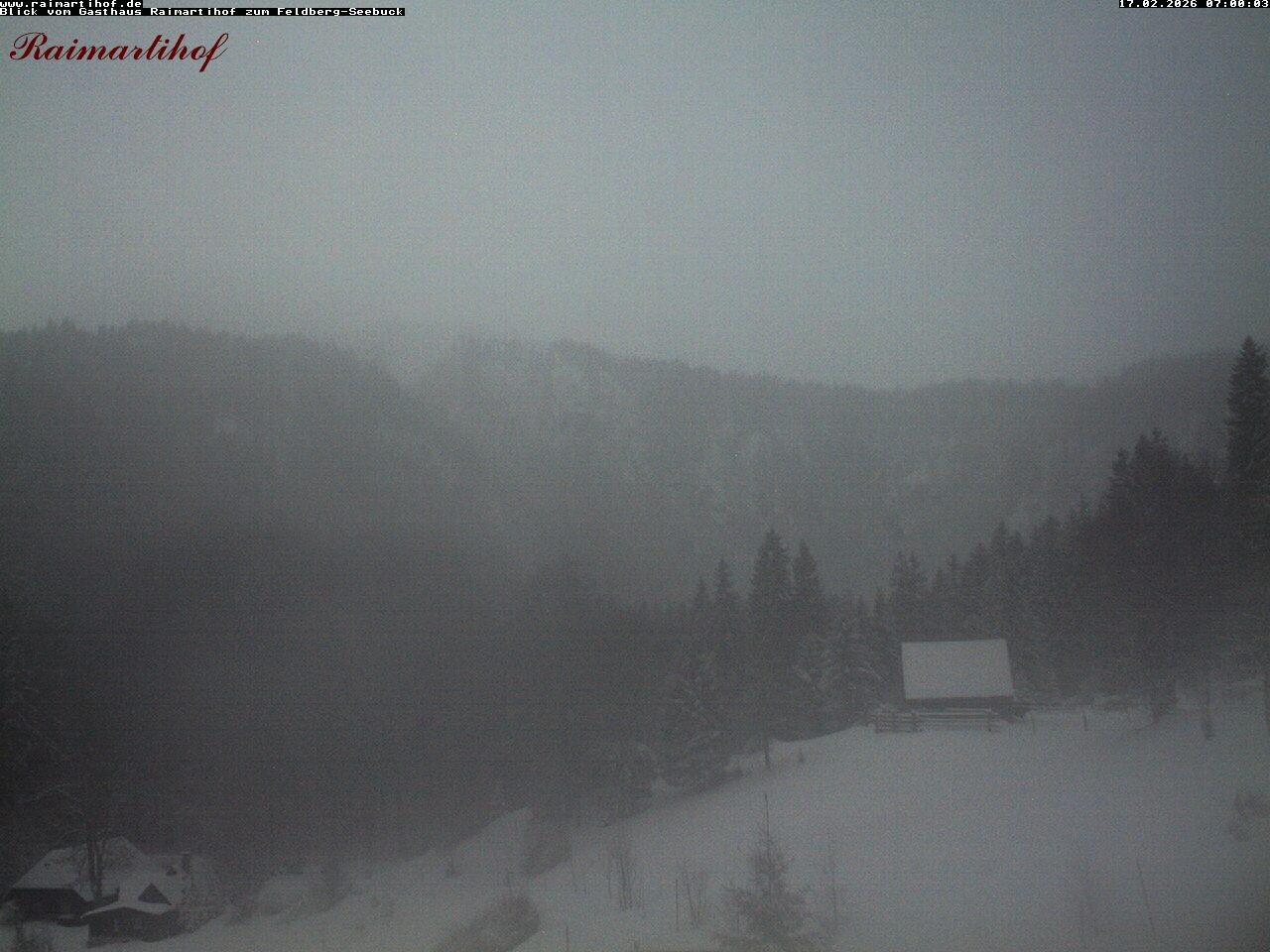 Archived image Webcam Raimartihof - Feldberg Seebuck