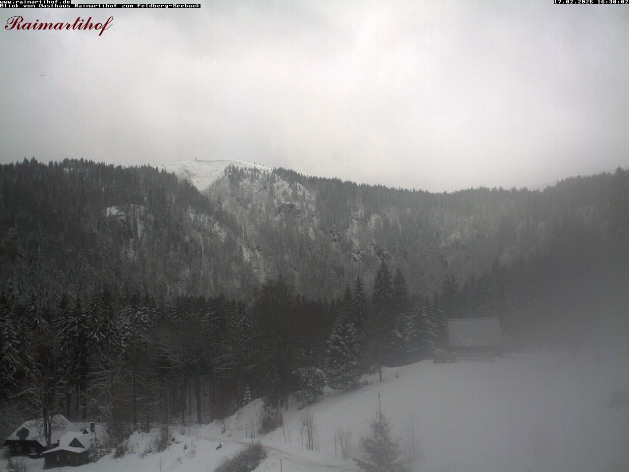Archived image Webcam Raimartihof - Feldberg Seebuck
