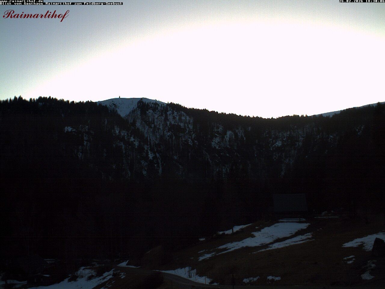 Archived image Webcam Raimartihof - Feldberg Seebuck