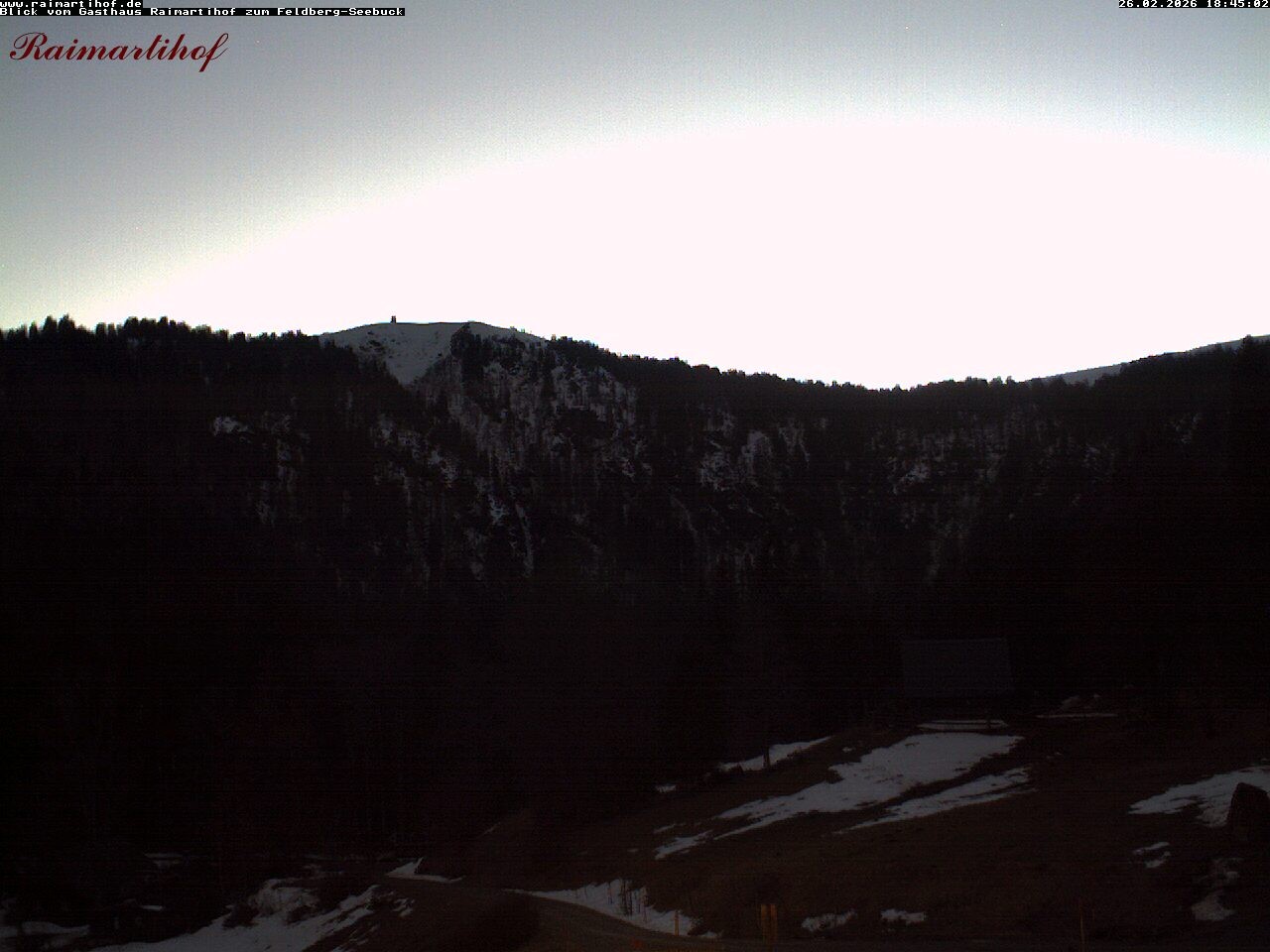 Archived image Webcam Raimartihof - Feldberg Seebuck