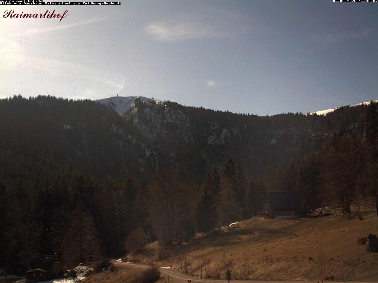 Archived image Webcam Raimartihof - Feldberg Seebuck