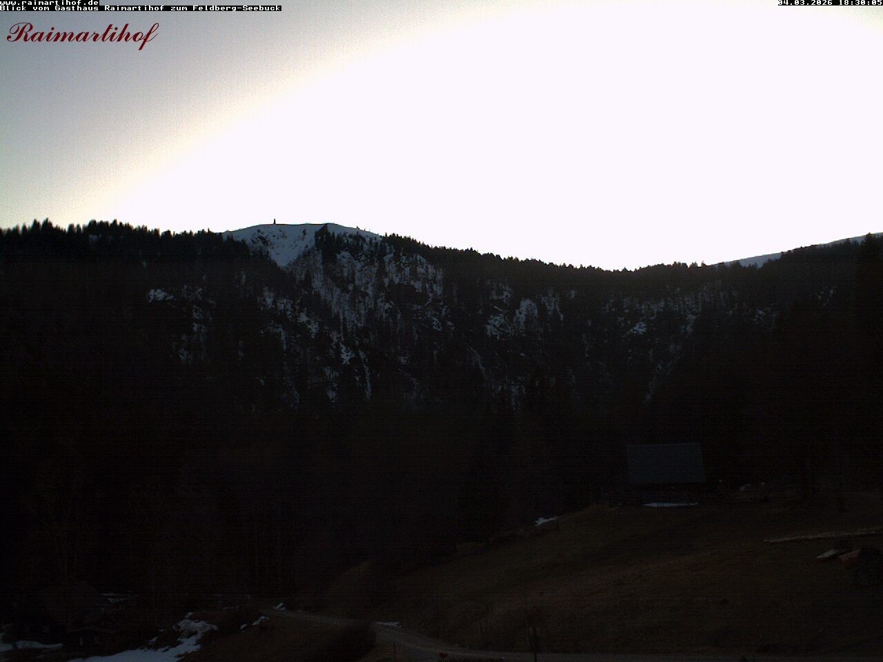 Archived image Webcam Raimartihof - Feldberg Seebuck