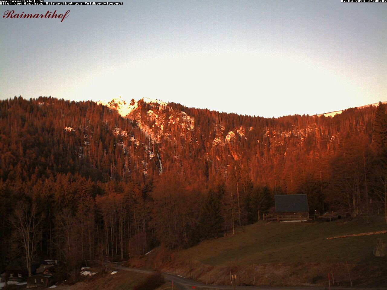 Archived image Webcam Raimartihof - Feldberg Seebuck