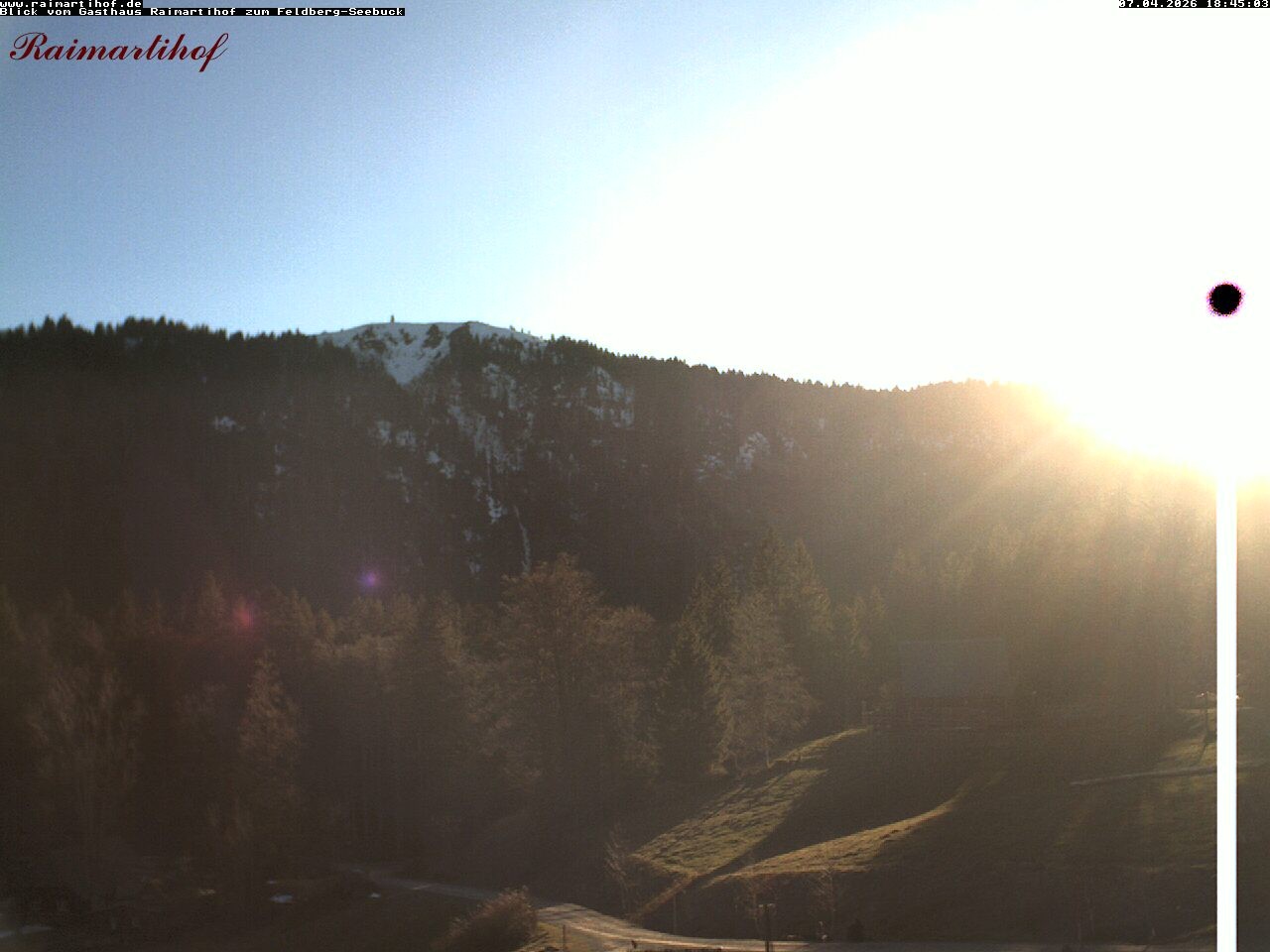 Archived image Webcam Raimartihof - Feldberg Seebuck