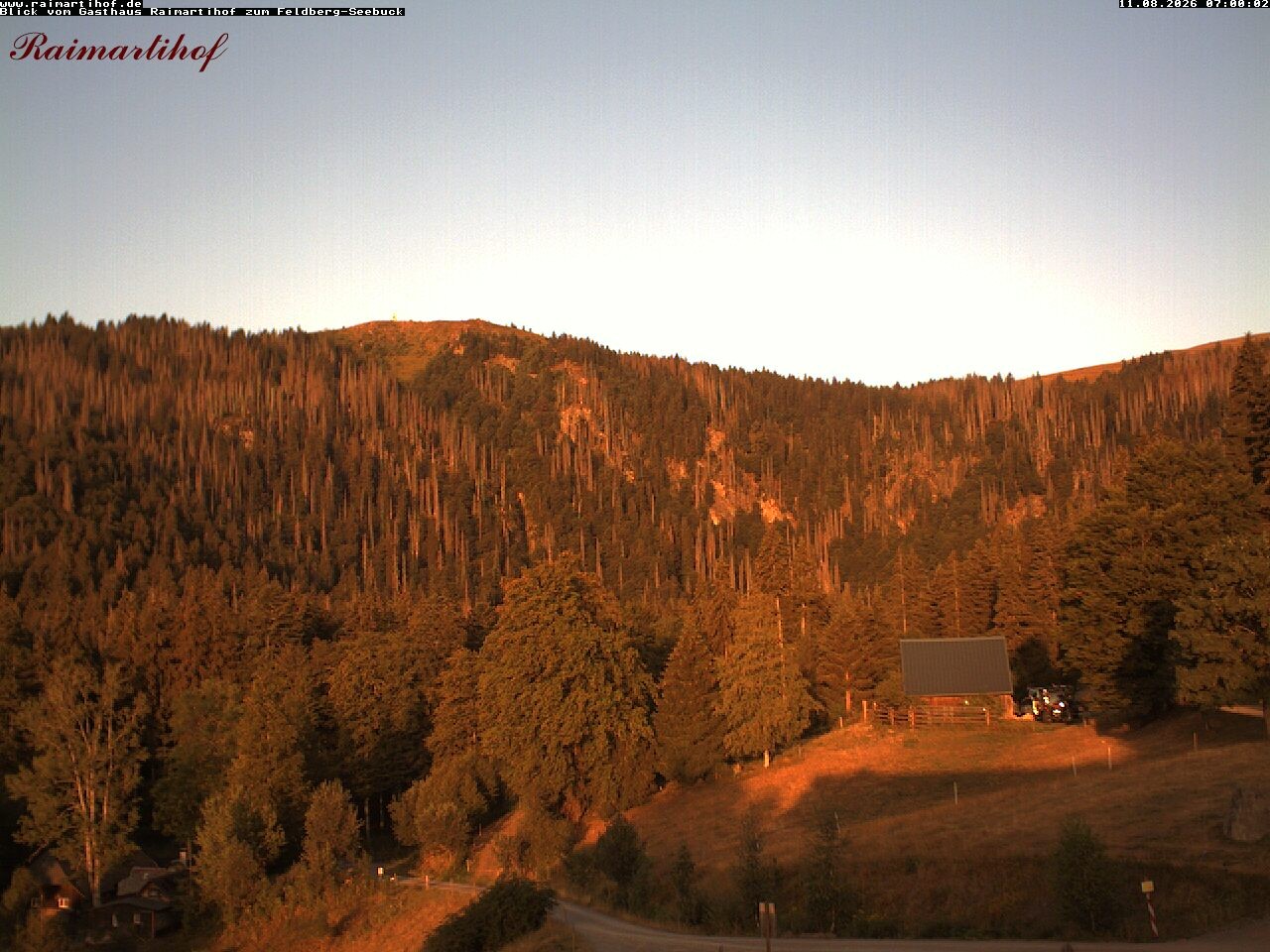 Archived image Webcam Raimartihof - Feldberg Seebuck