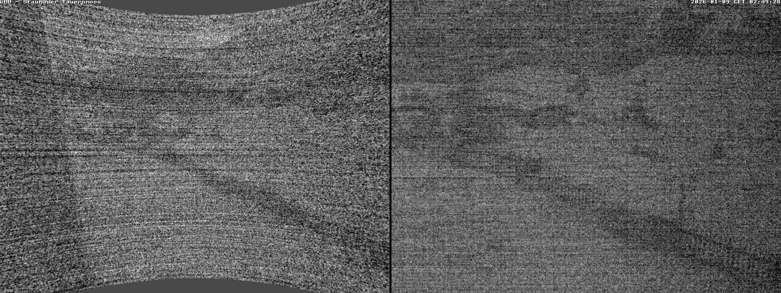 Archiv Foto Webcam Tauernmoossee - Blick auf die Staumauer