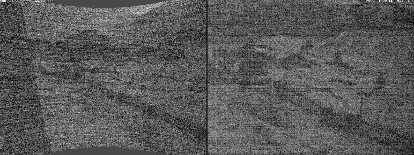 Archiv Foto Webcam Tauernmoossee - Blick auf die Staumauer