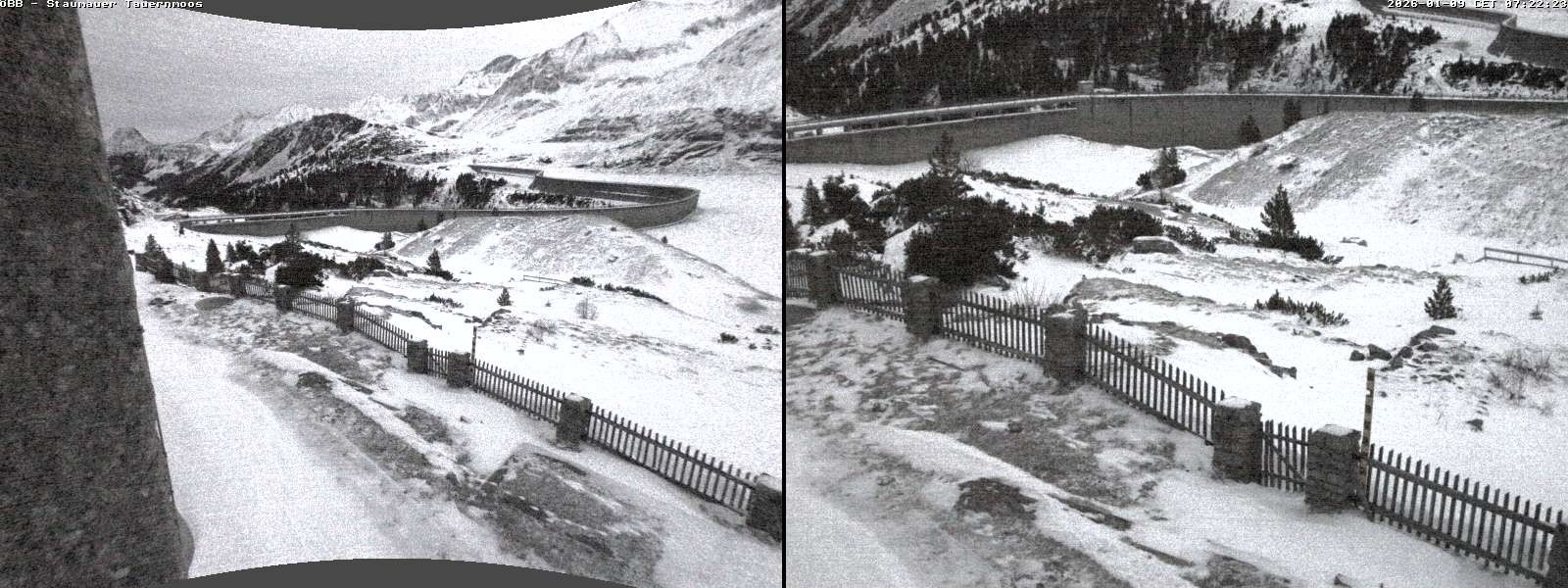 Archiv Foto Webcam Tauernmoossee - Blick auf die Staumauer