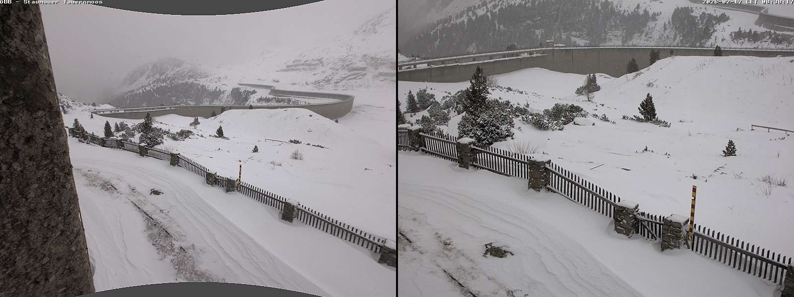 Archiv Foto Webcam Tauernmoossee - Blick auf die Staumauer