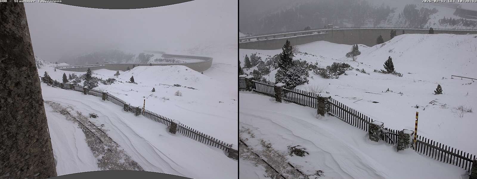Archiv Foto Webcam Tauernmoossee - Blick auf die Staumauer