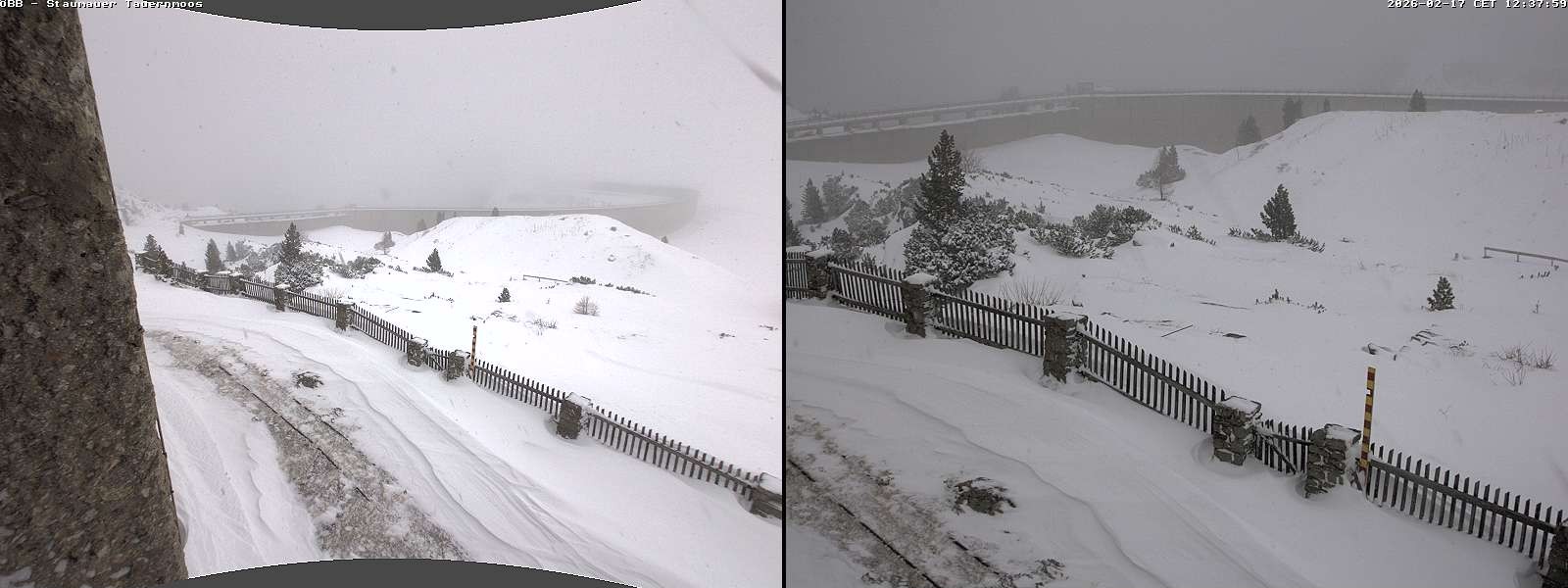 Archiv Foto Webcam Tauernmoossee - Blick auf die Staumauer