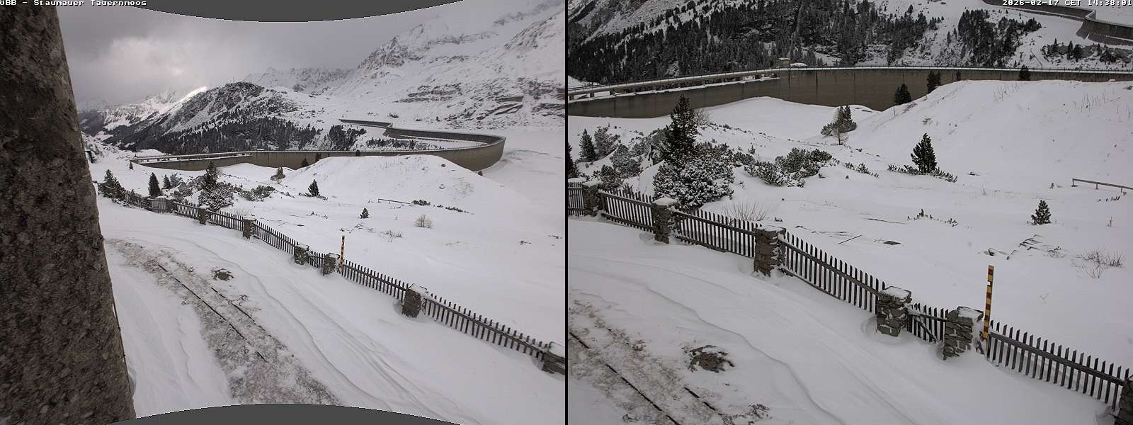 Archiv Foto Webcam Tauernmoossee - Blick auf die Staumauer