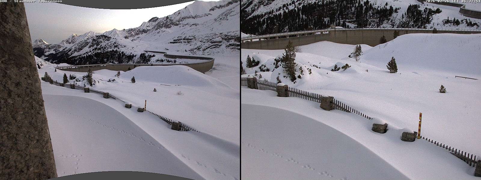 Archived image Webcam Tauernmoossee reservoir