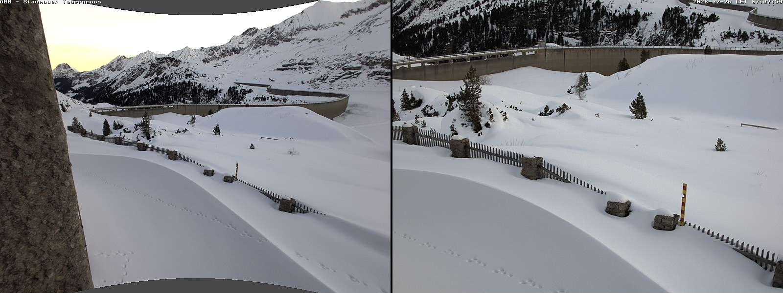 Archived image Webcam Tauernmoossee reservoir