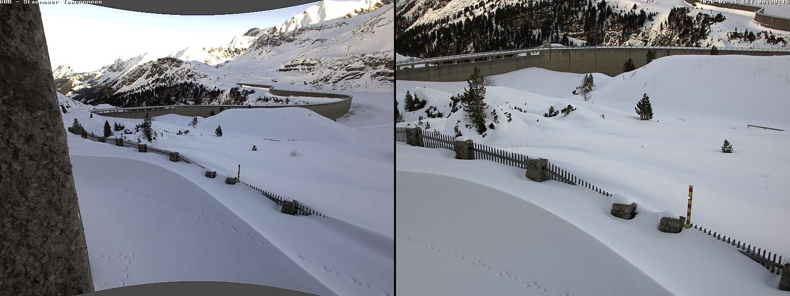 Archived image Webcam Tauernmoossee reservoir