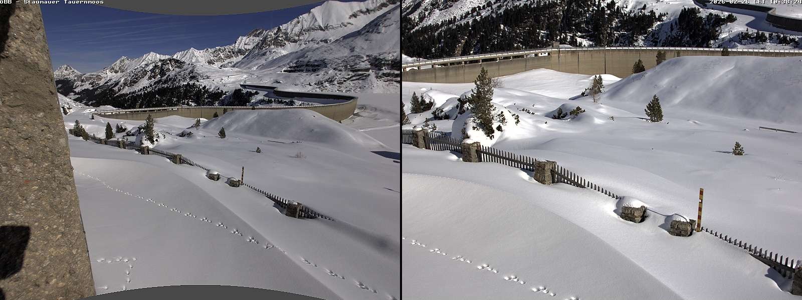 Archived image Webcam Tauernmoossee reservoir