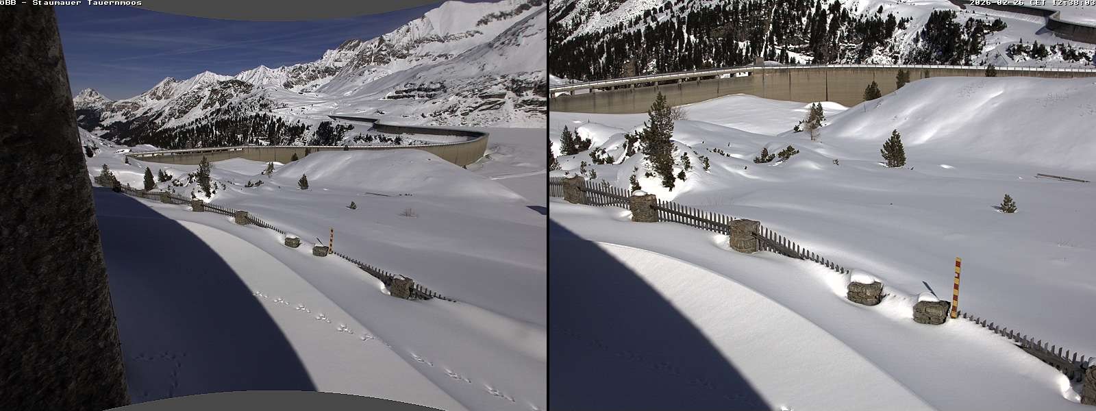 Archived image Webcam Tauernmoossee reservoir