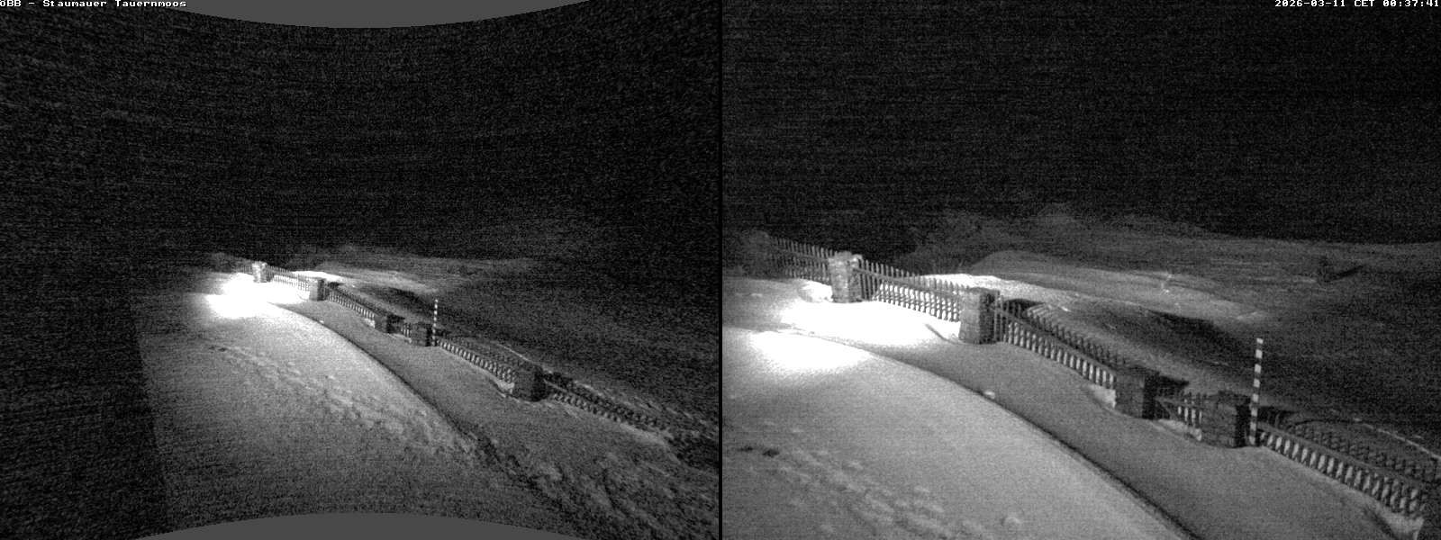 Archiv Foto Webcam Tauernmoossee - Blick auf die Staumauer