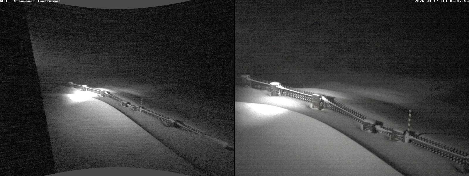 Archiv Foto Webcam Tauernmoossee - Blick auf die Staumauer