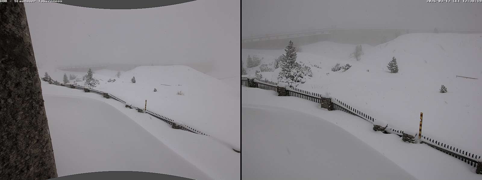 Archiv Foto Webcam Tauernmoossee - Blick auf die Staumauer