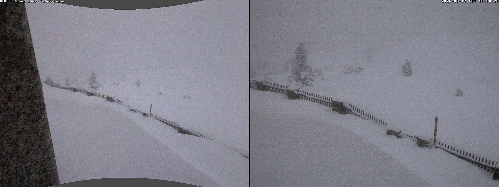 Archiv Foto Webcam Tauernmoossee - Blick auf die Staumauer