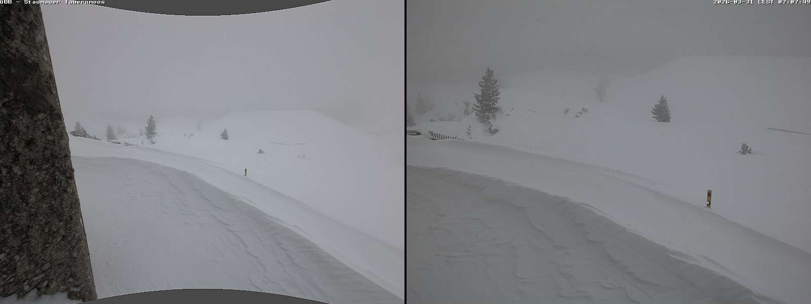 Archiv Foto Webcam Tauernmoossee - Blick auf die Staumauer