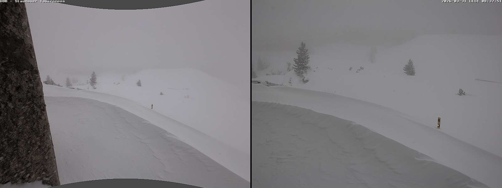 Archiv Foto Webcam Tauernmoossee - Blick auf die Staumauer